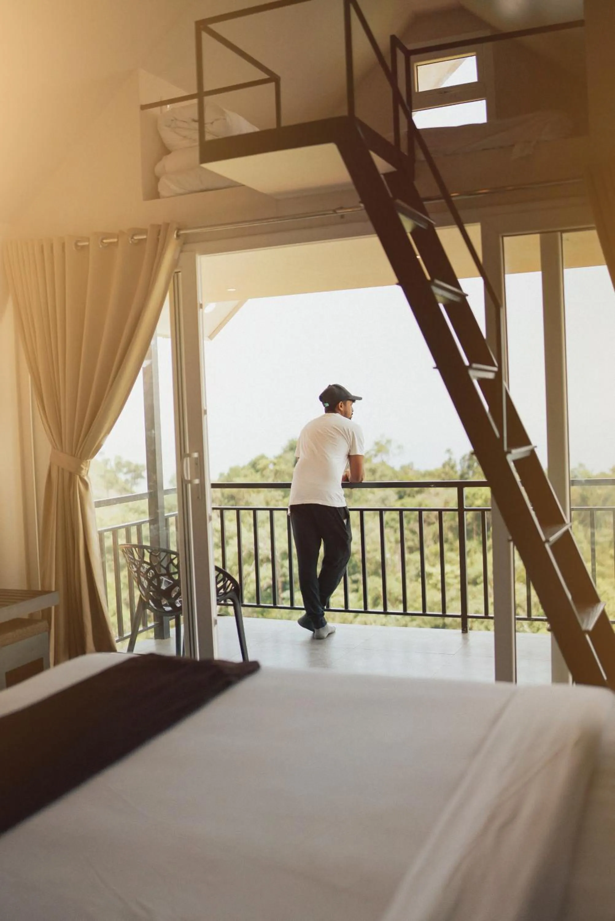 Balcony/Terrace, Bed in Forest County