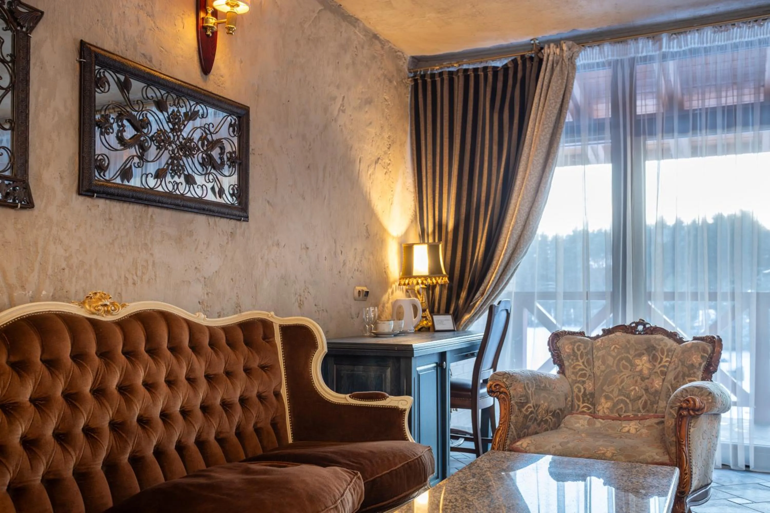 Seating area in Nemuno Slėnis