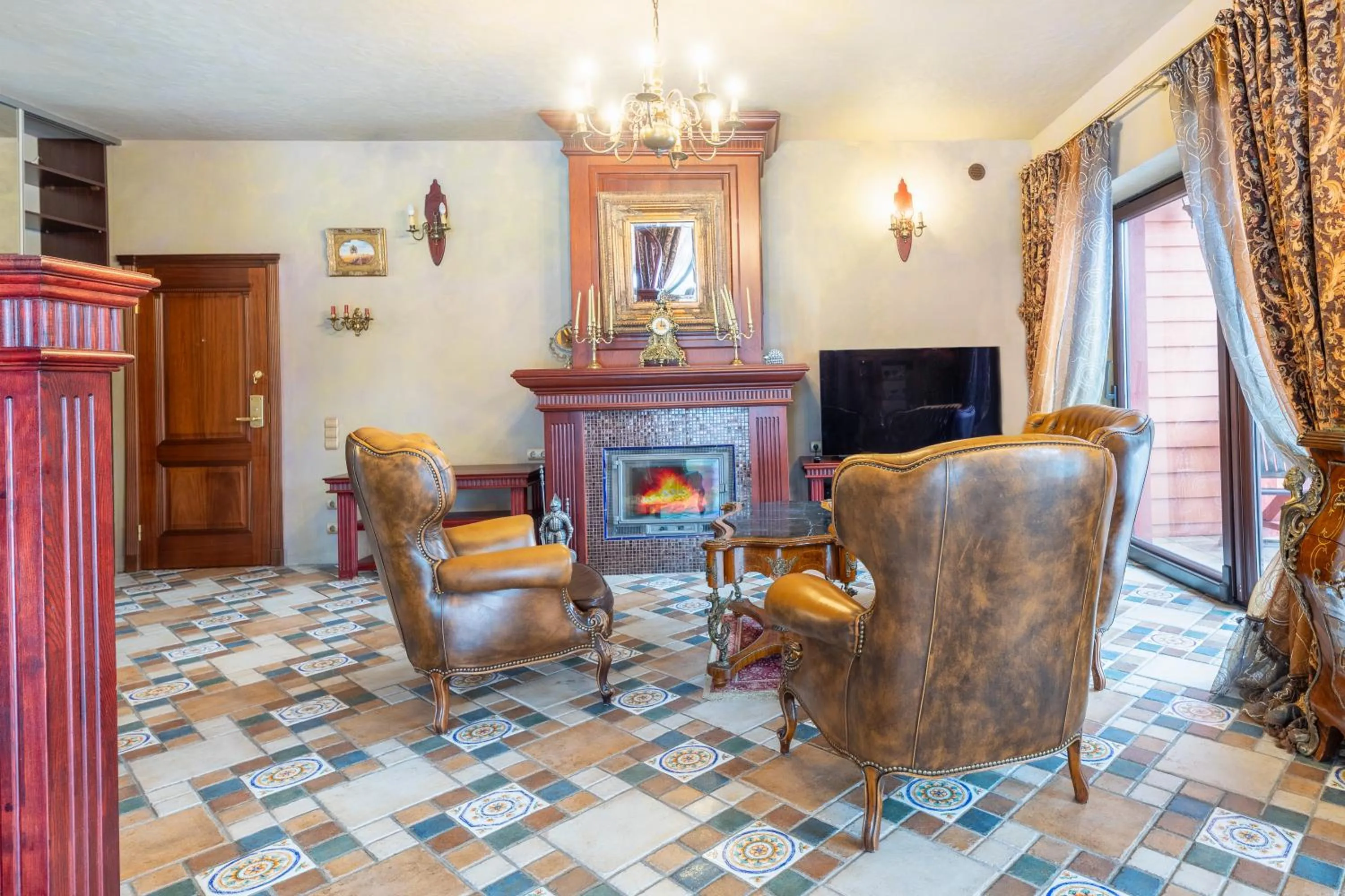 Communal lounge/ TV room in Nemuno Slėnis