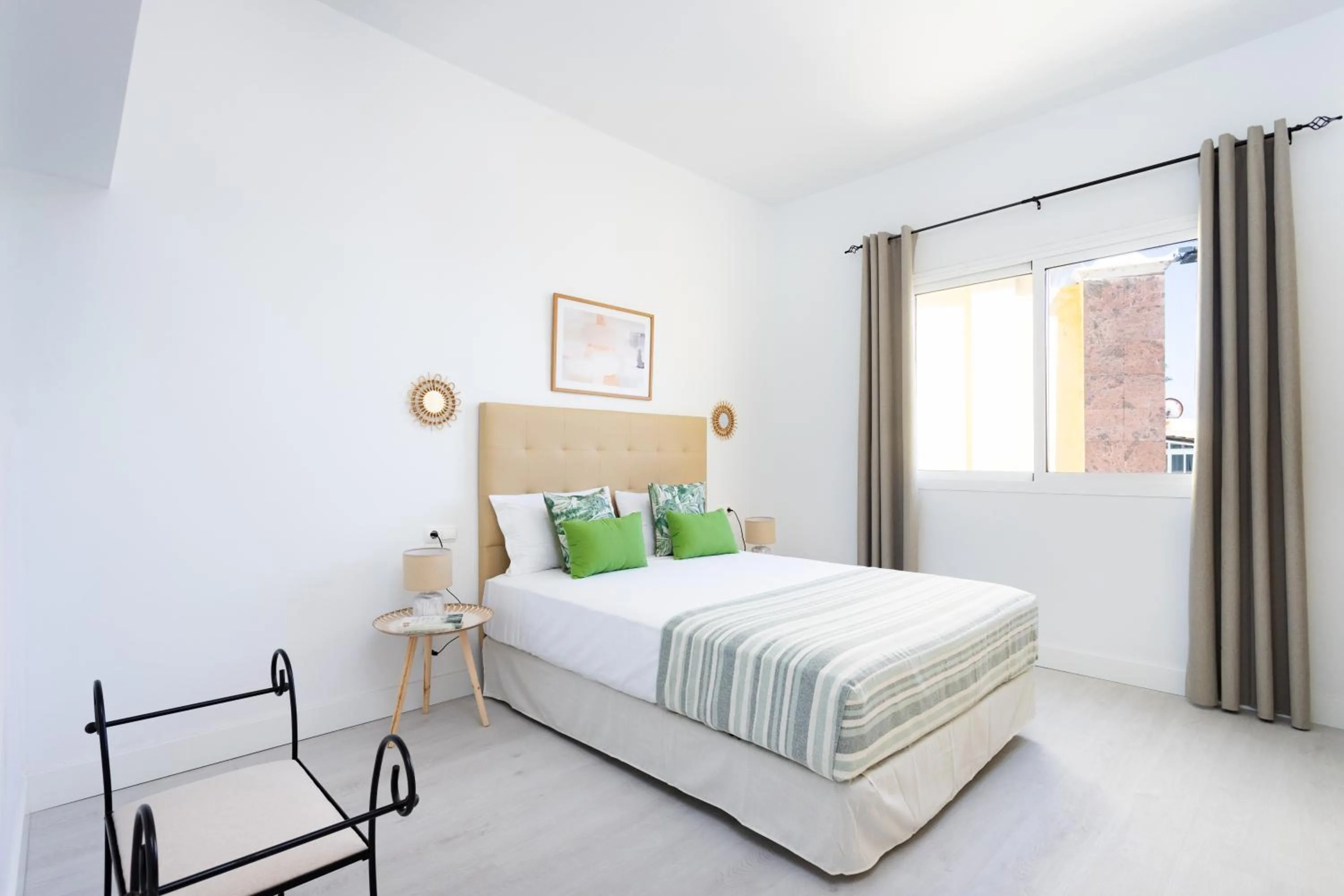 Bed in Apartamento Natural Ocean Pool