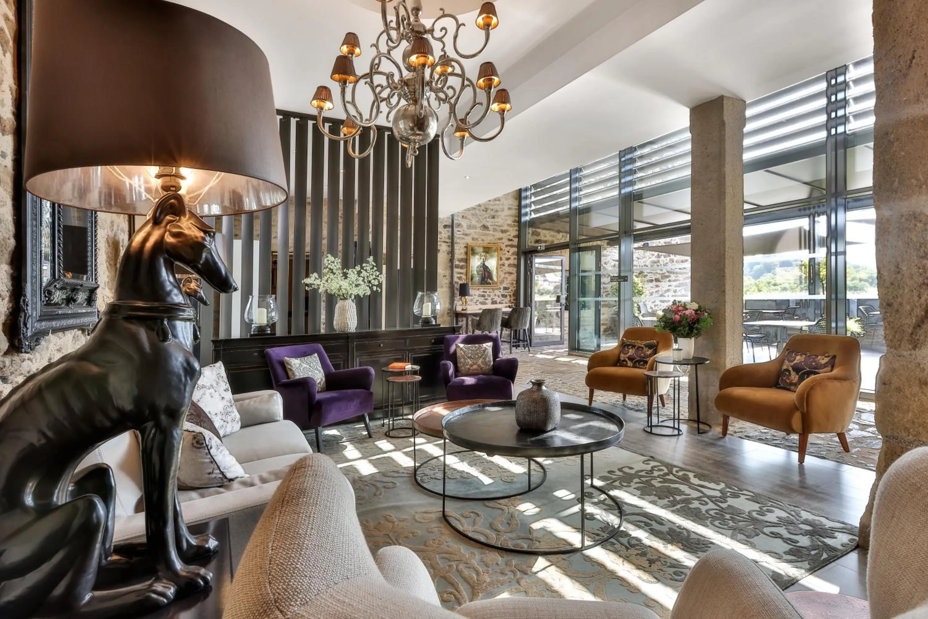 Living room in Hôtel Joyet de Maubec