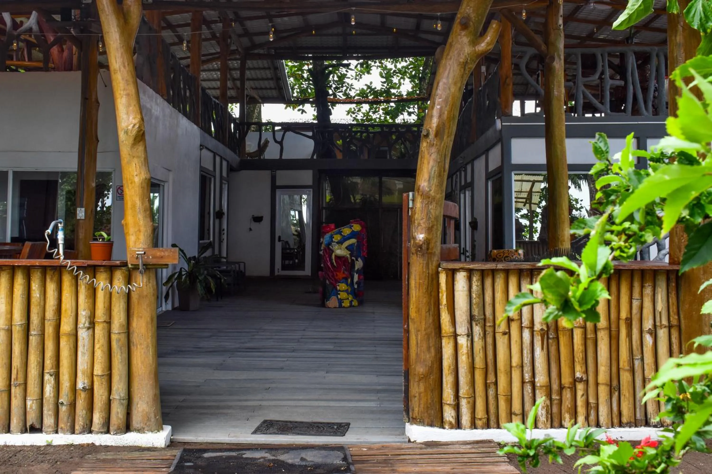 Garden view in El Deseo Serendipity Tortuguero