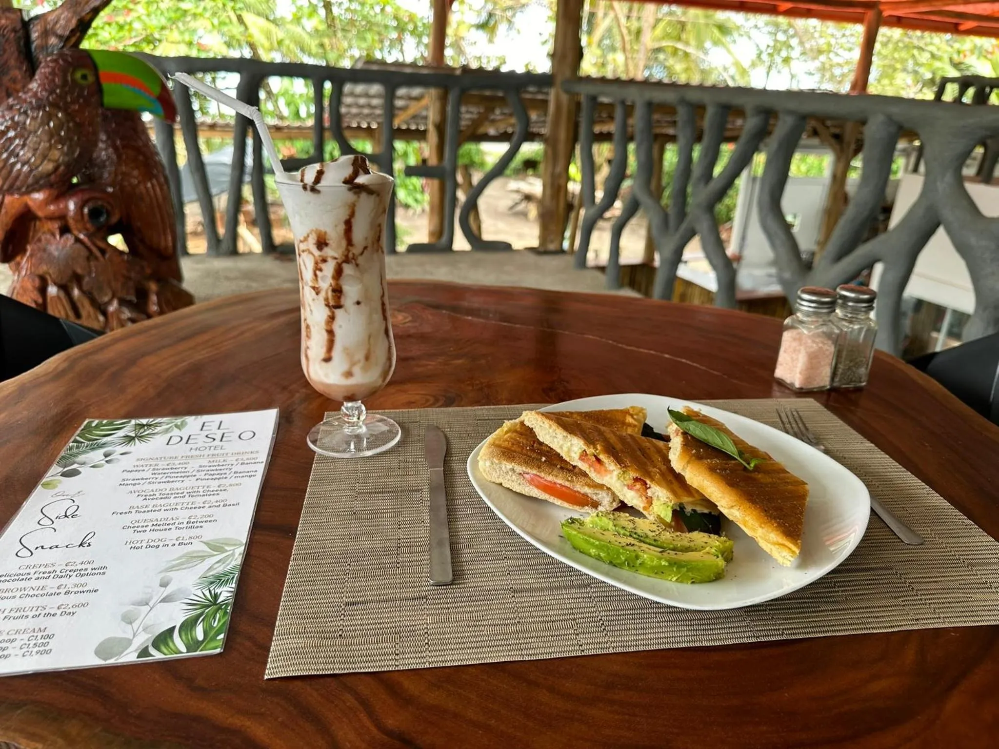 Restaurant/places to eat in El Deseo Serendipity Tortuguero