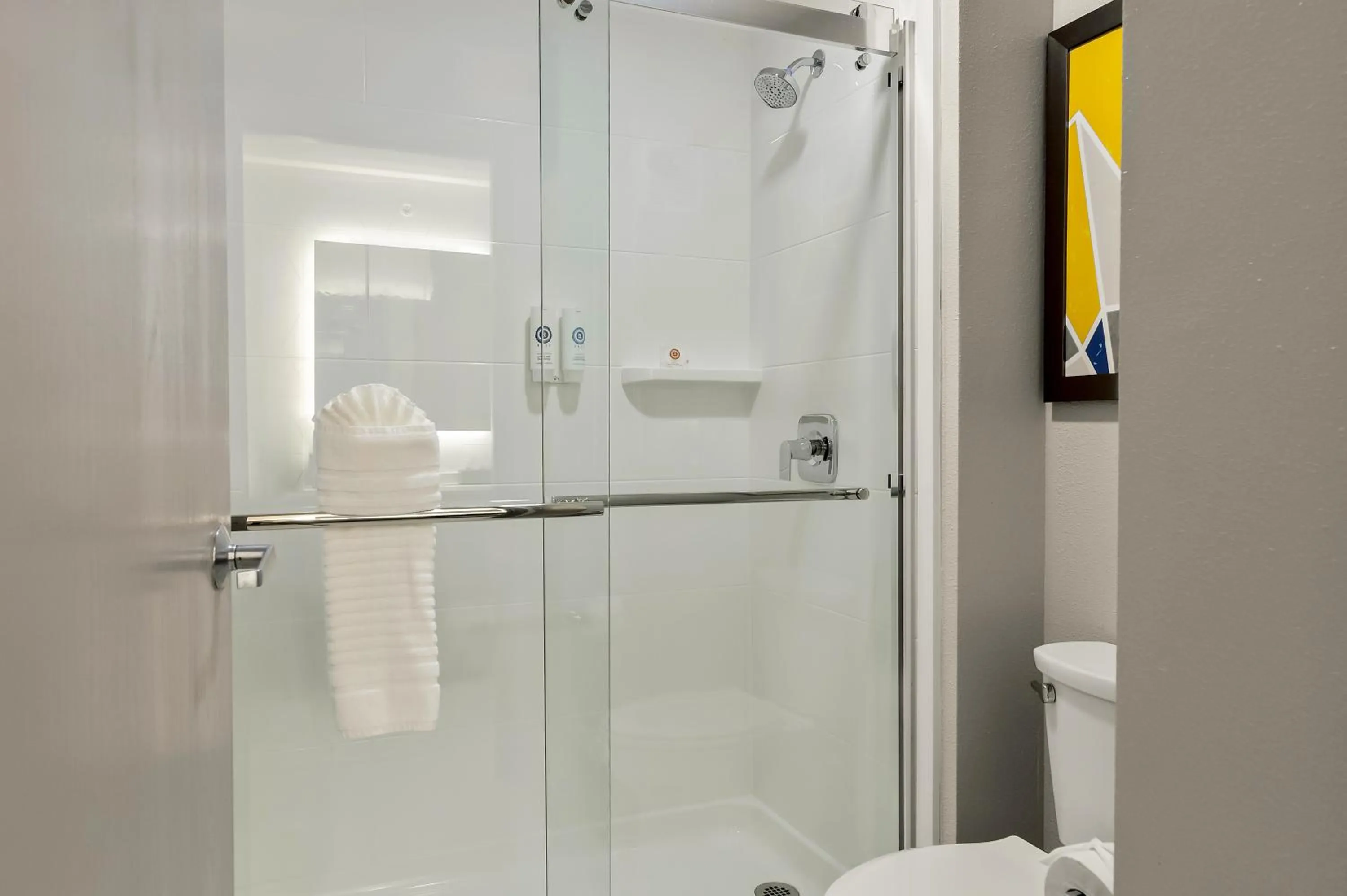 Shower in Baymont by Wyndham Conroe