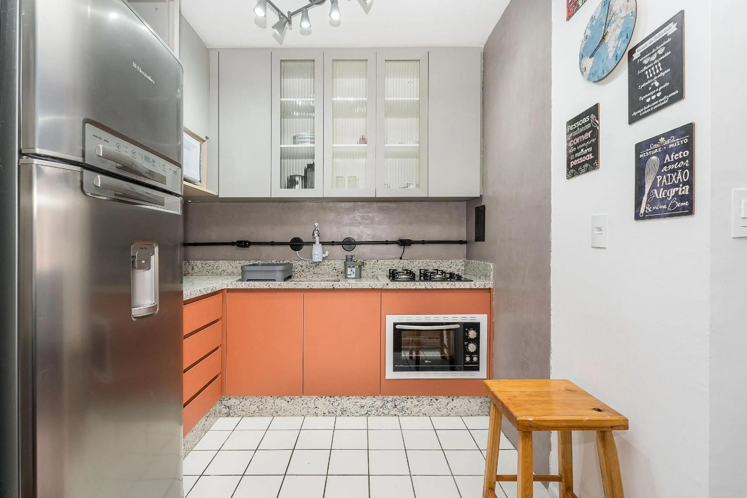 Kitchen or kitchenette in Ed. Vitoria | Bairro mais requisitado de Curitiba | Gonzaga Stays