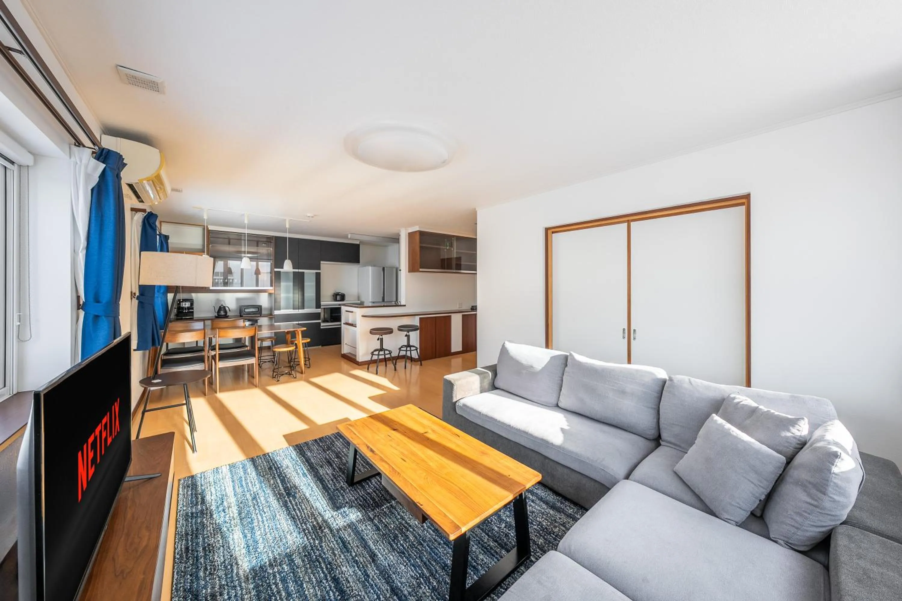 Living room in THE VILLA FURANO【Wide Horizon】