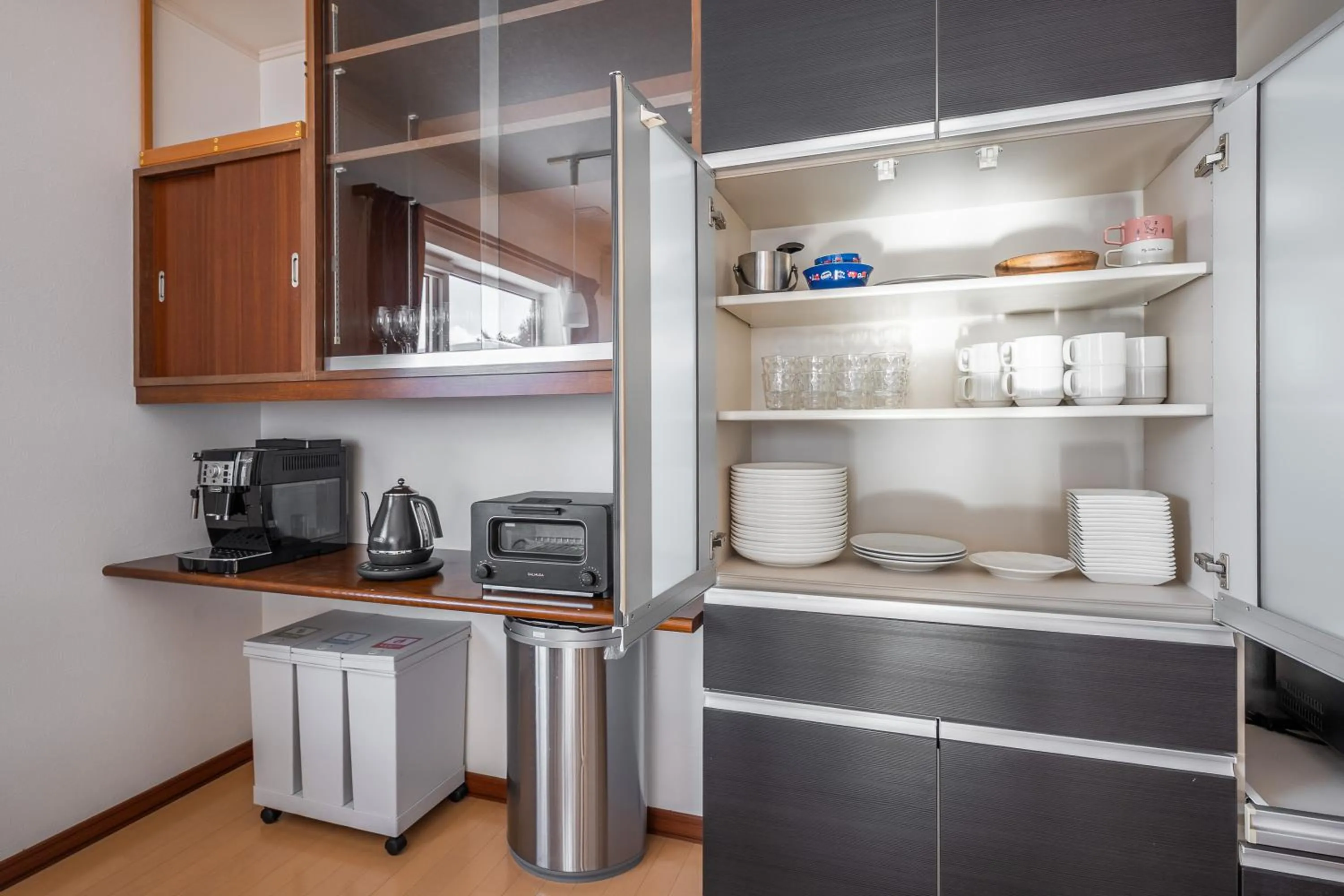Coffee/tea facilities in THE VILLA FURANO【Wide Horizon】