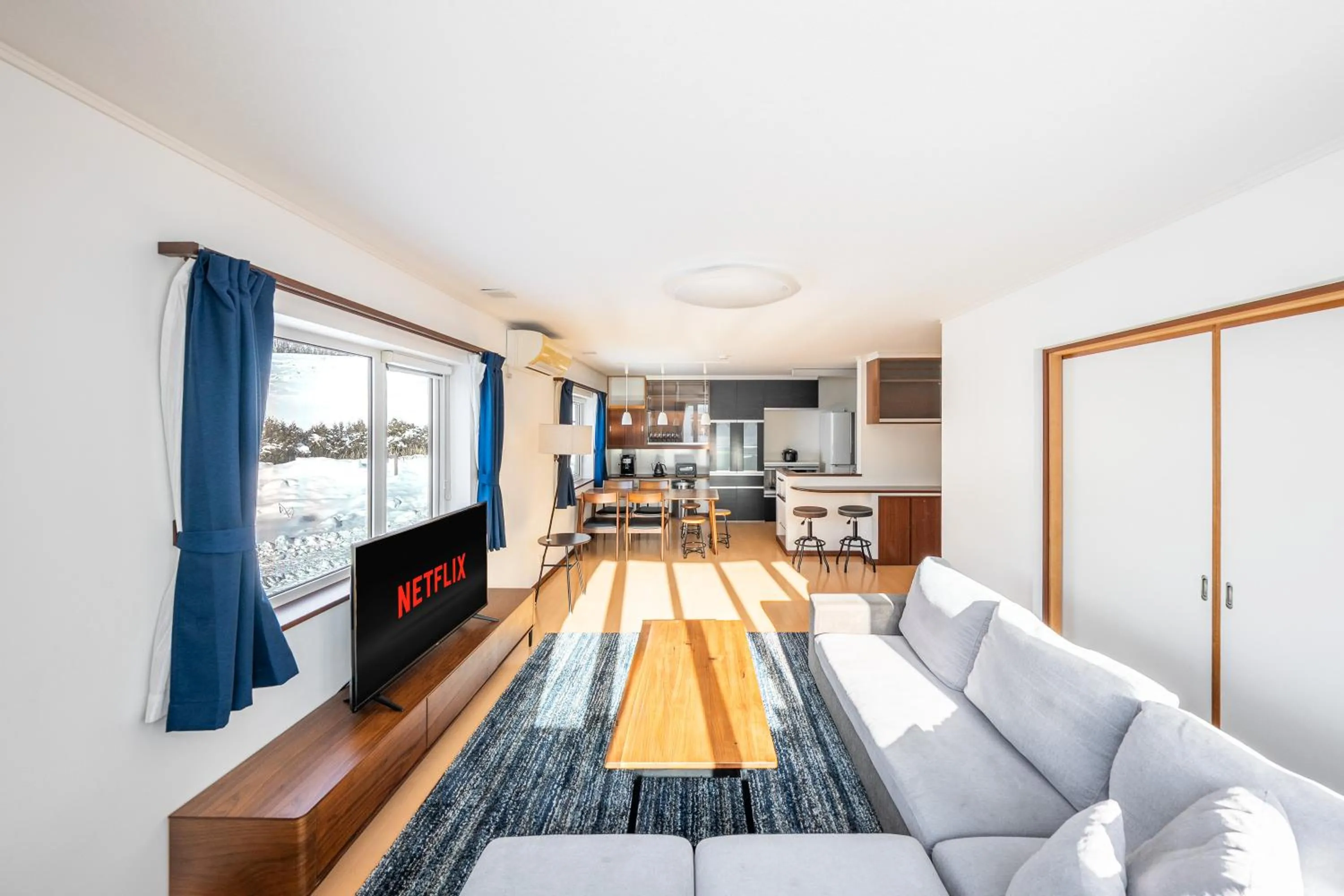 Living room in THE VILLA FURANO【Wide Horizon】