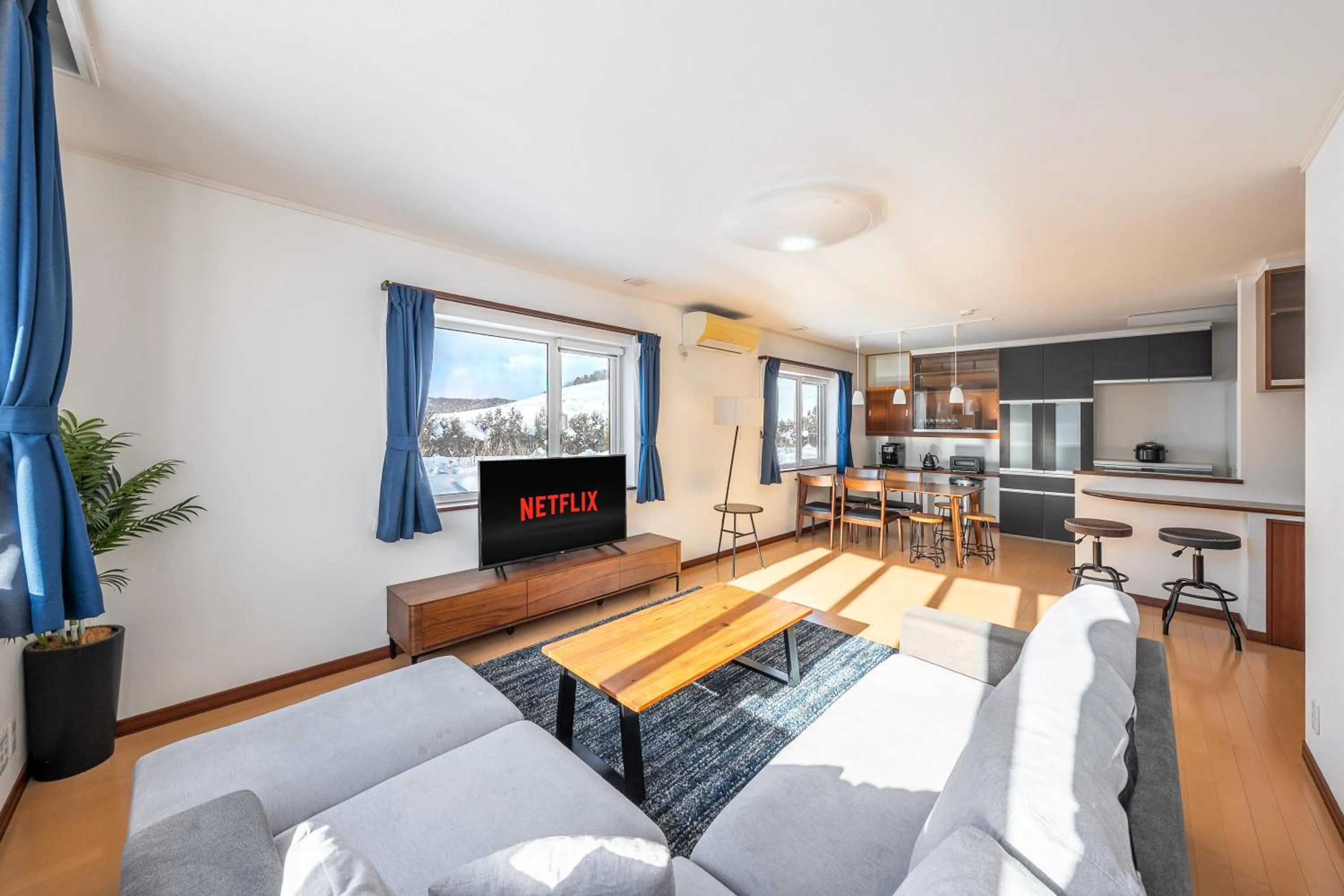 Living room in THE VILLA FURANO【Wide Horizon】