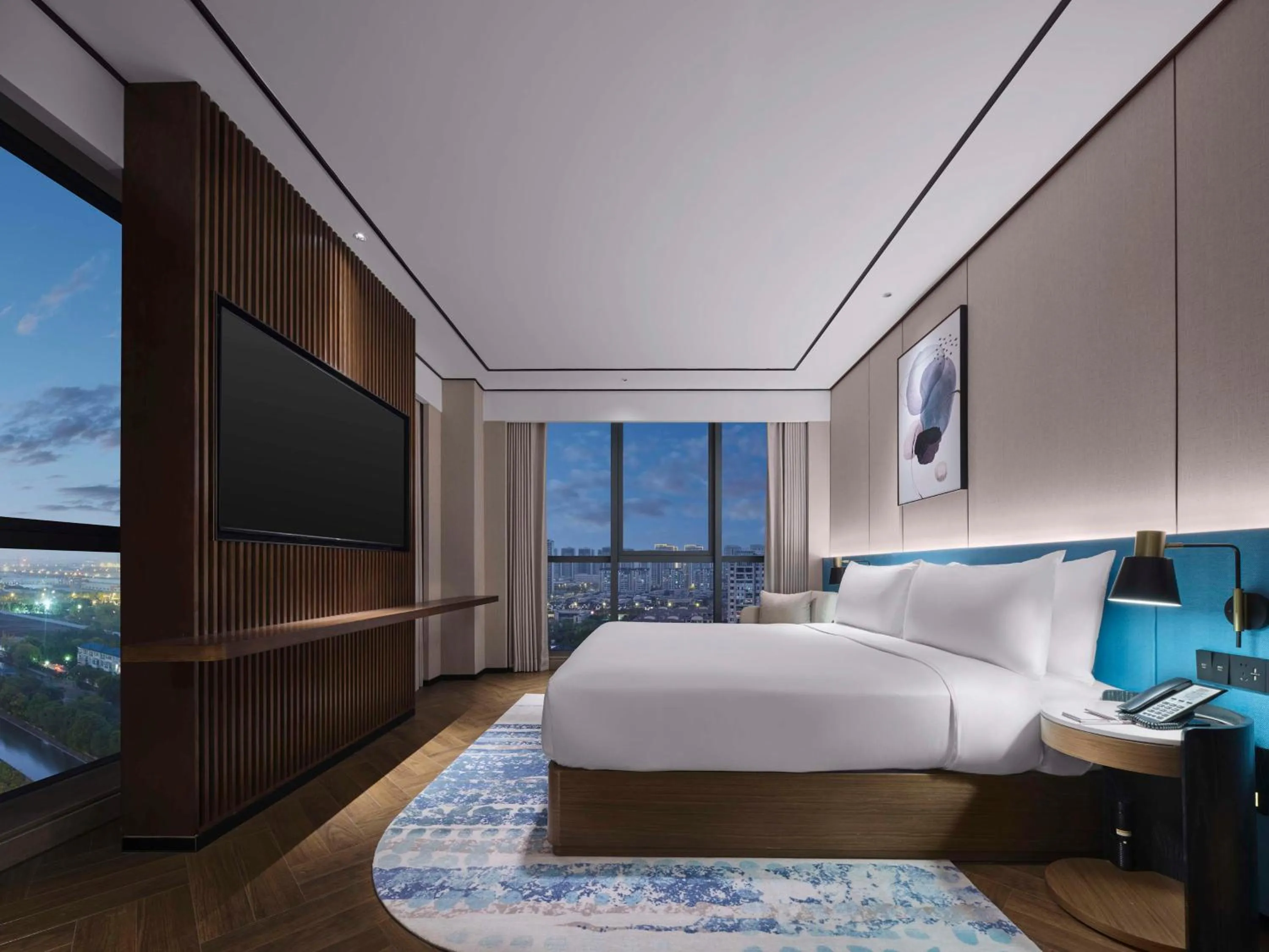 Bed in Hilton Garden Inn Nantong Rudong