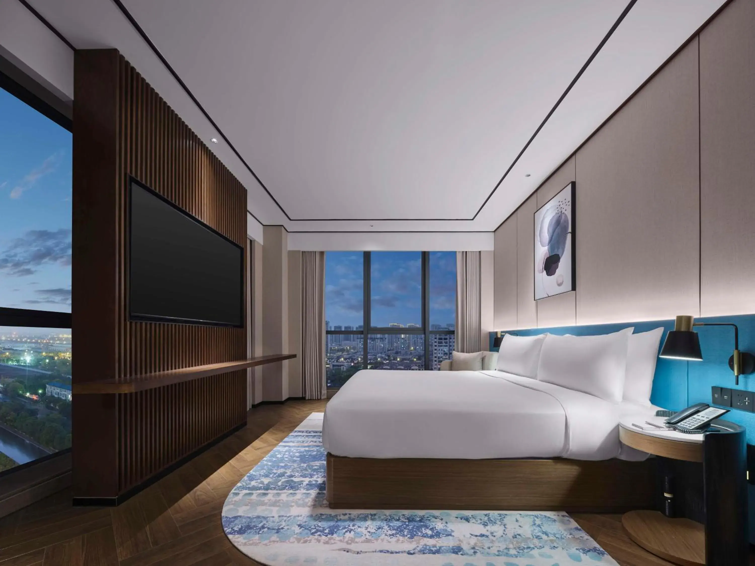 Bed in Hilton Garden Inn Nantong Rudong Bed in Hilton Garden Inn Nantong Rudong