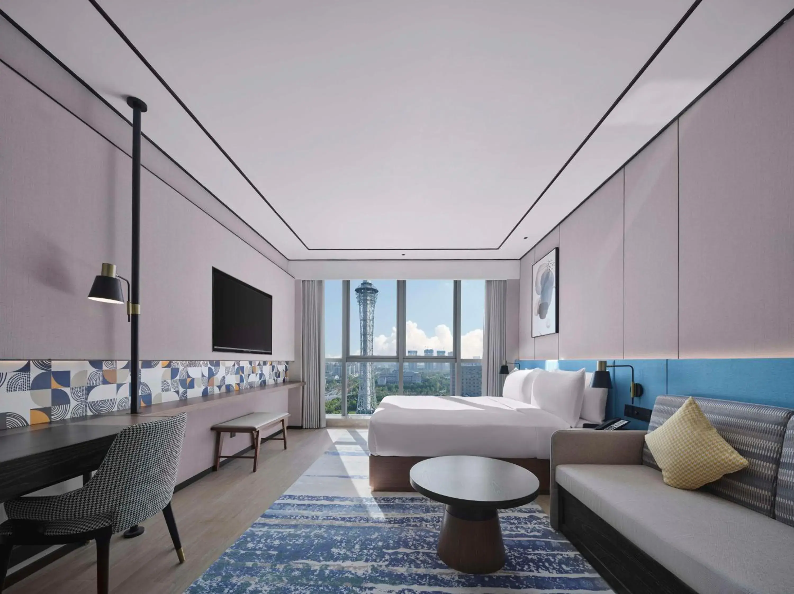 Bed in Hilton Garden Inn Nantong Rudong Bed in Hilton Garden Inn Nantong Rudong