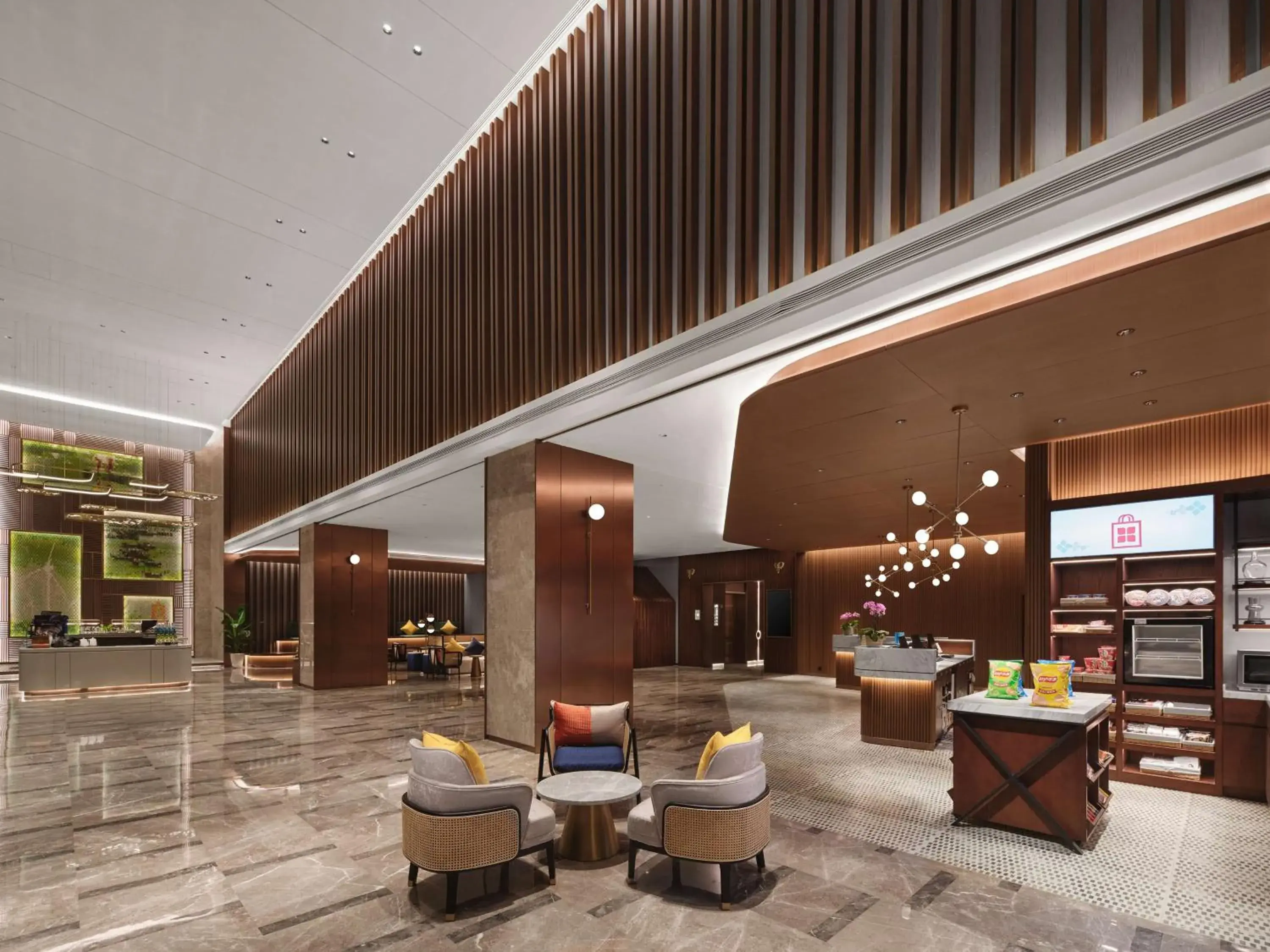 Lobby or reception in Hilton Garden Inn Nantong Rudong Lobby or reception in Hilton Garden Inn Nantong Rudong