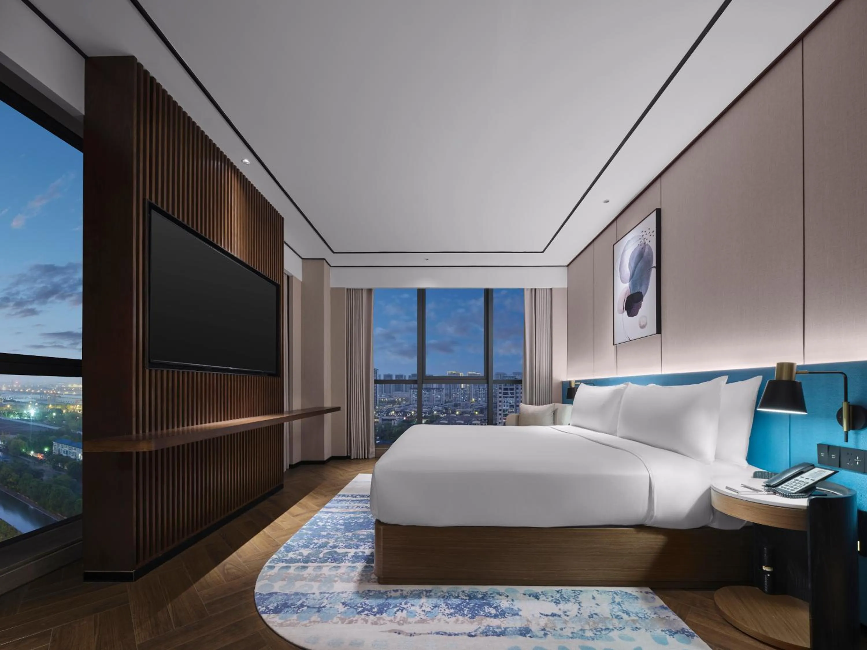 Bed in Hilton Garden Inn Nantong Rudong