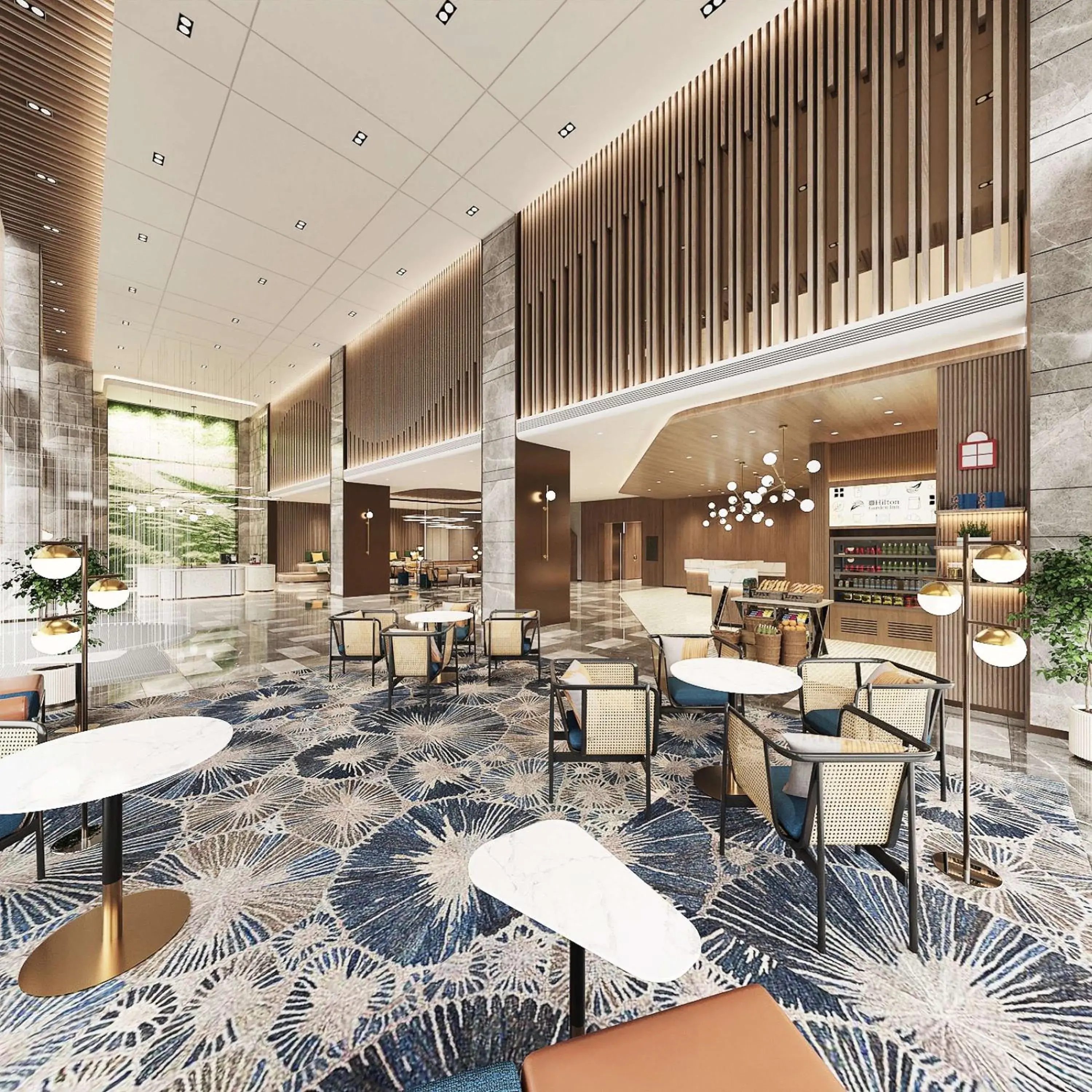 Lobby or reception in Hilton Garden Inn Nantong Rudong Lobby or reception in Hilton Garden Inn Nantong Rudong