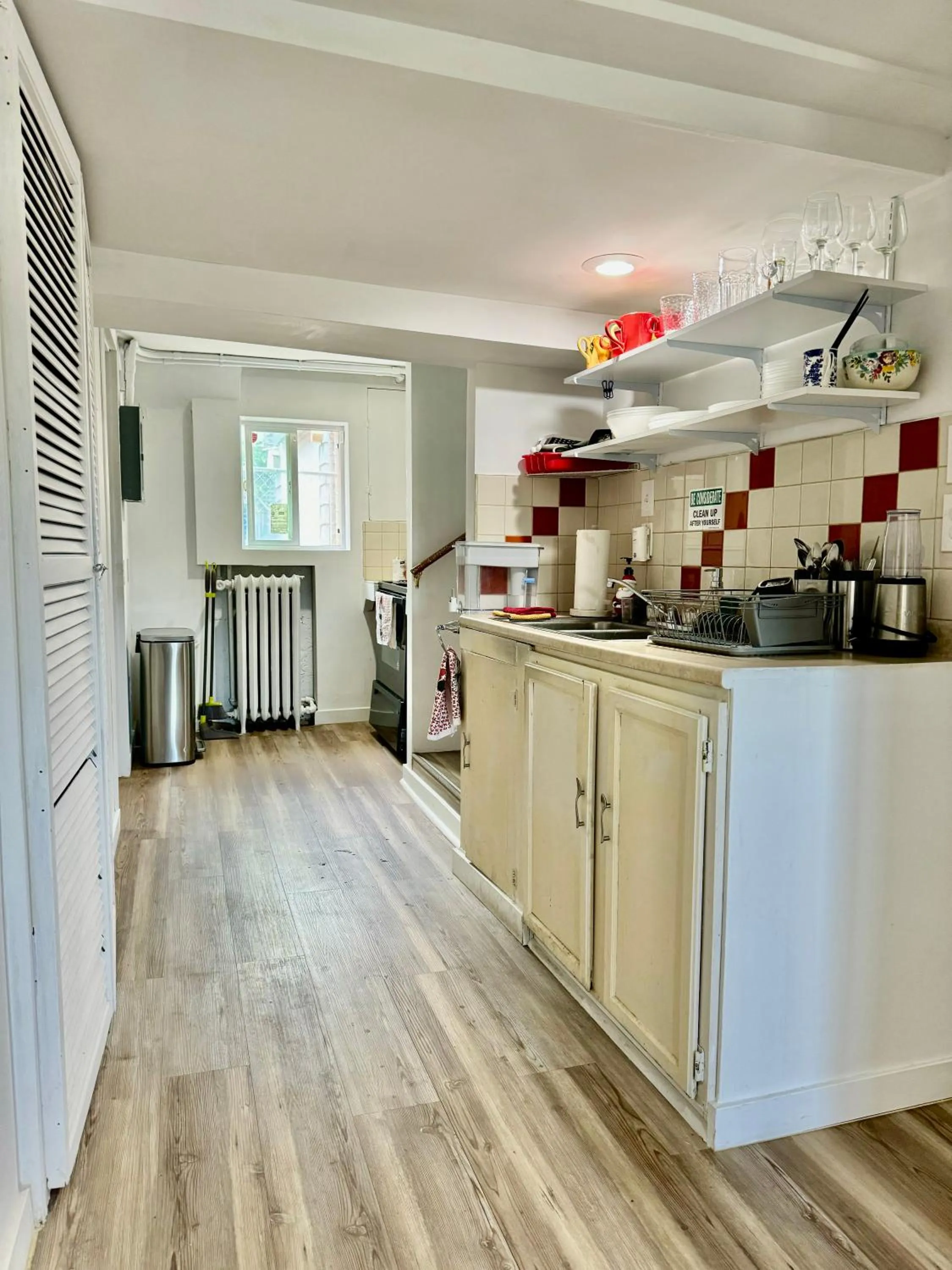 Kitchen or kitchenette in Tiny Private Room at the Upper Level of a Big House with Shared Bathroom