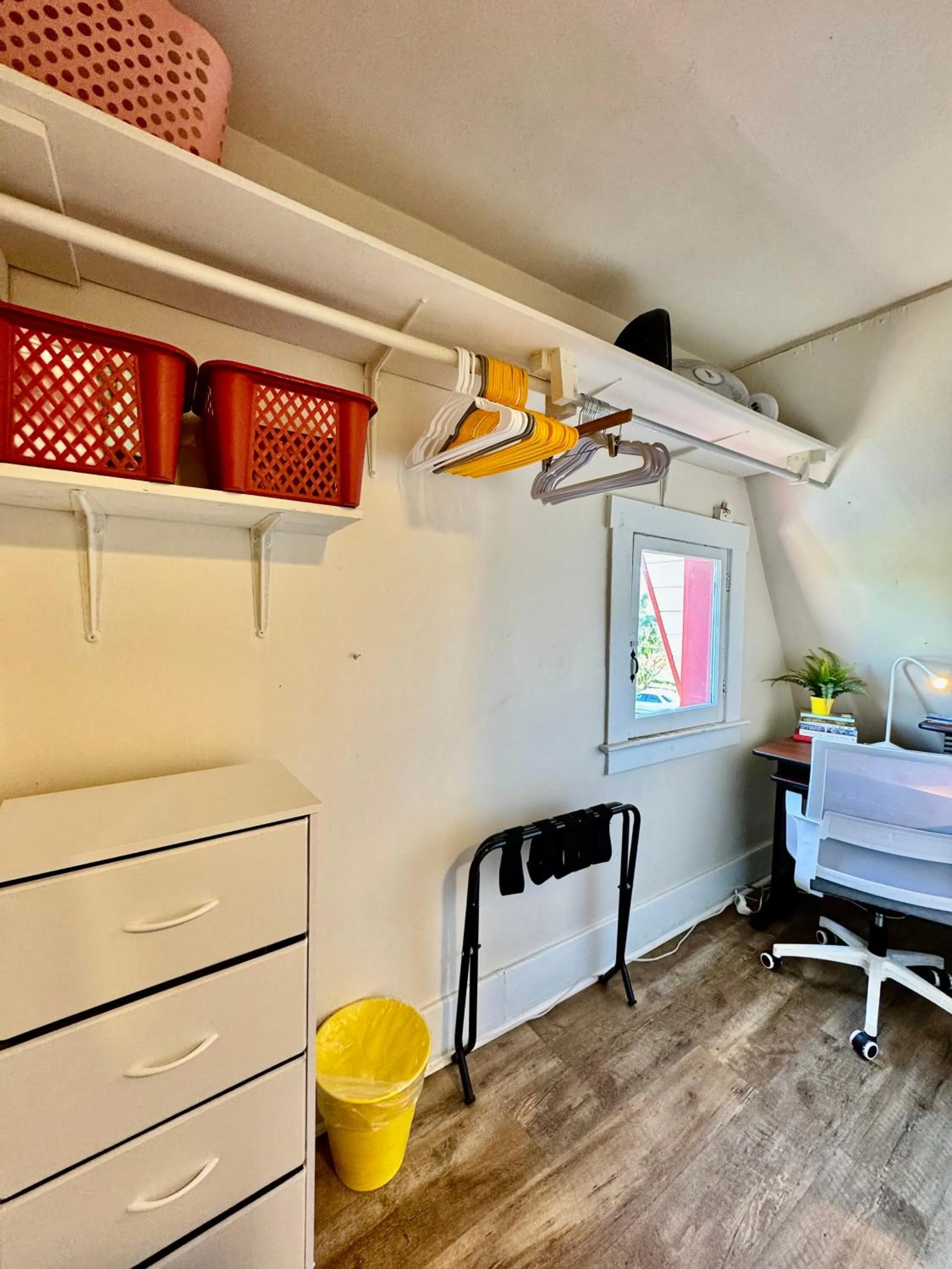 Seating area in Tiny Private Room at the Upper Level of a Big House with Shared Bathroom