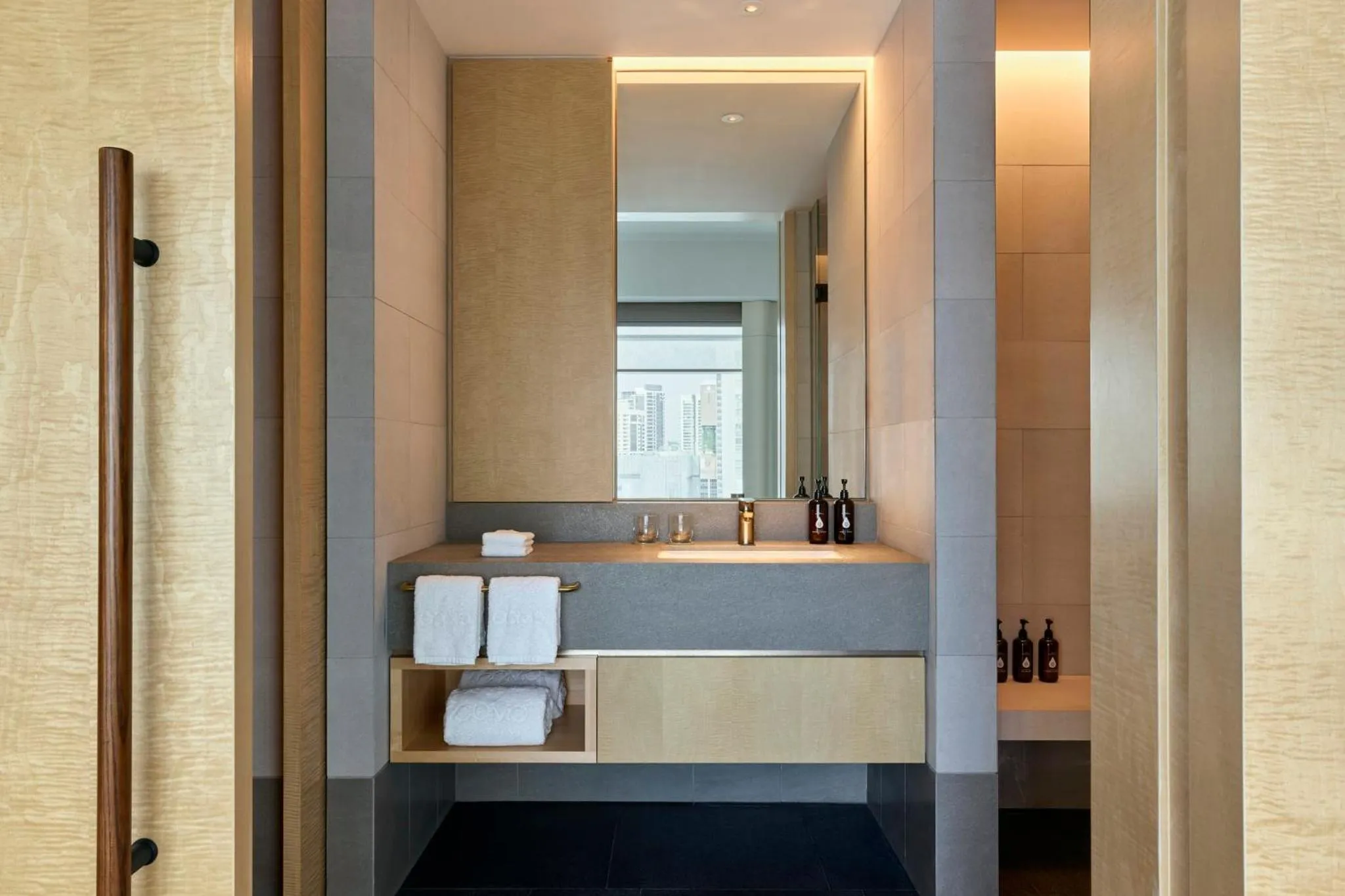 Bathroom in COMO Metropolitan Singapore