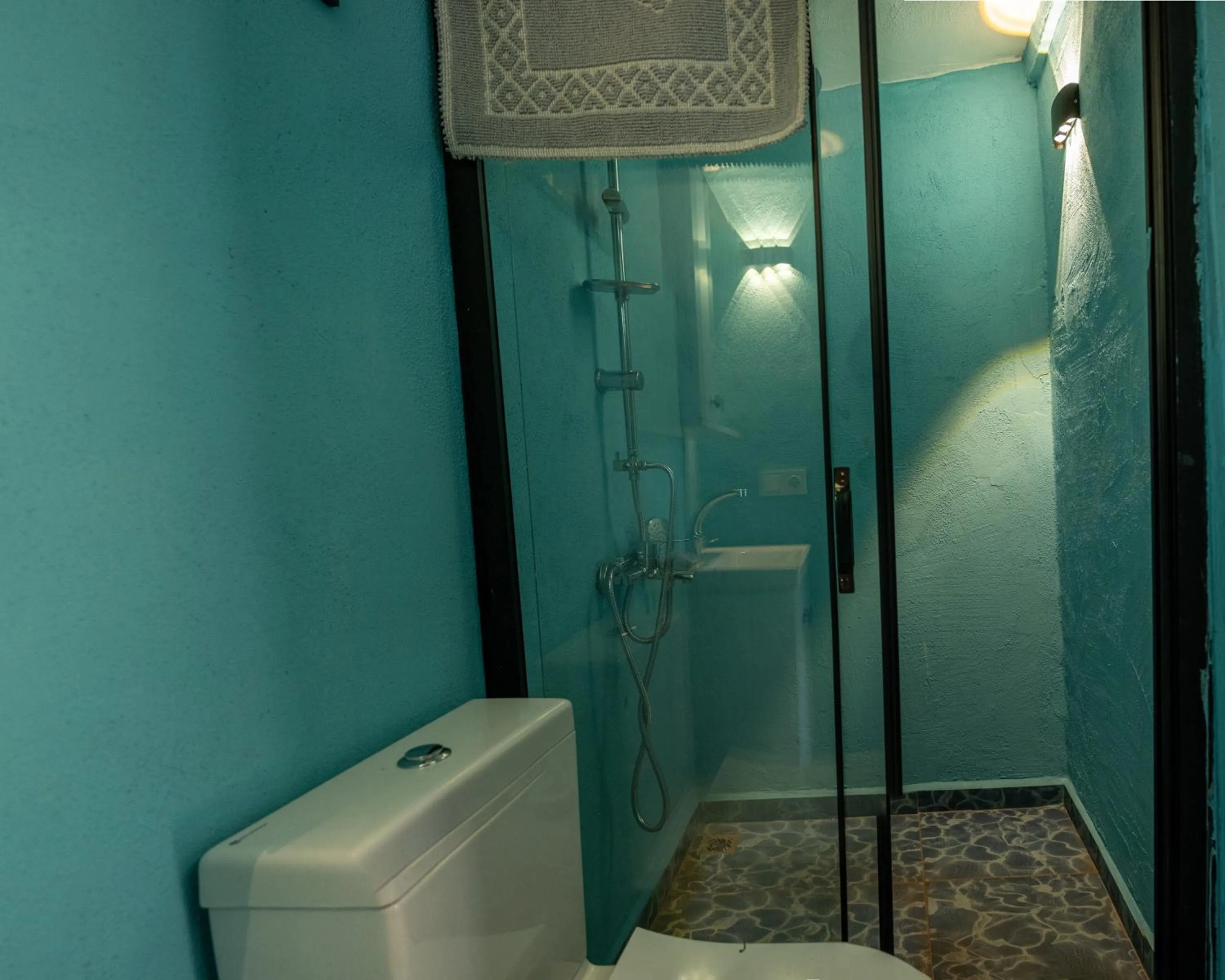 Shower in Goat Bungalow and Camping