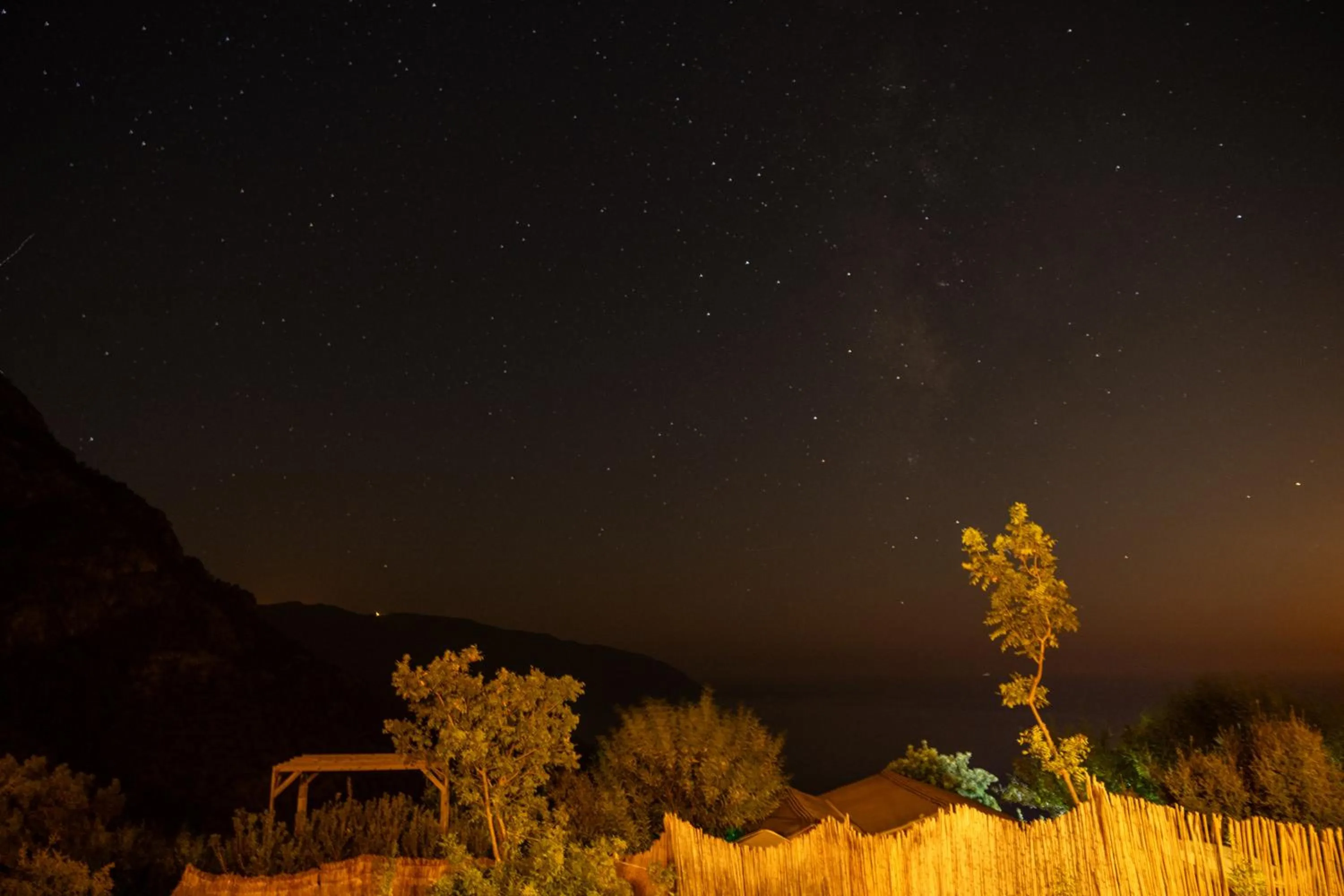 Night in Goat Bungalow and Camping