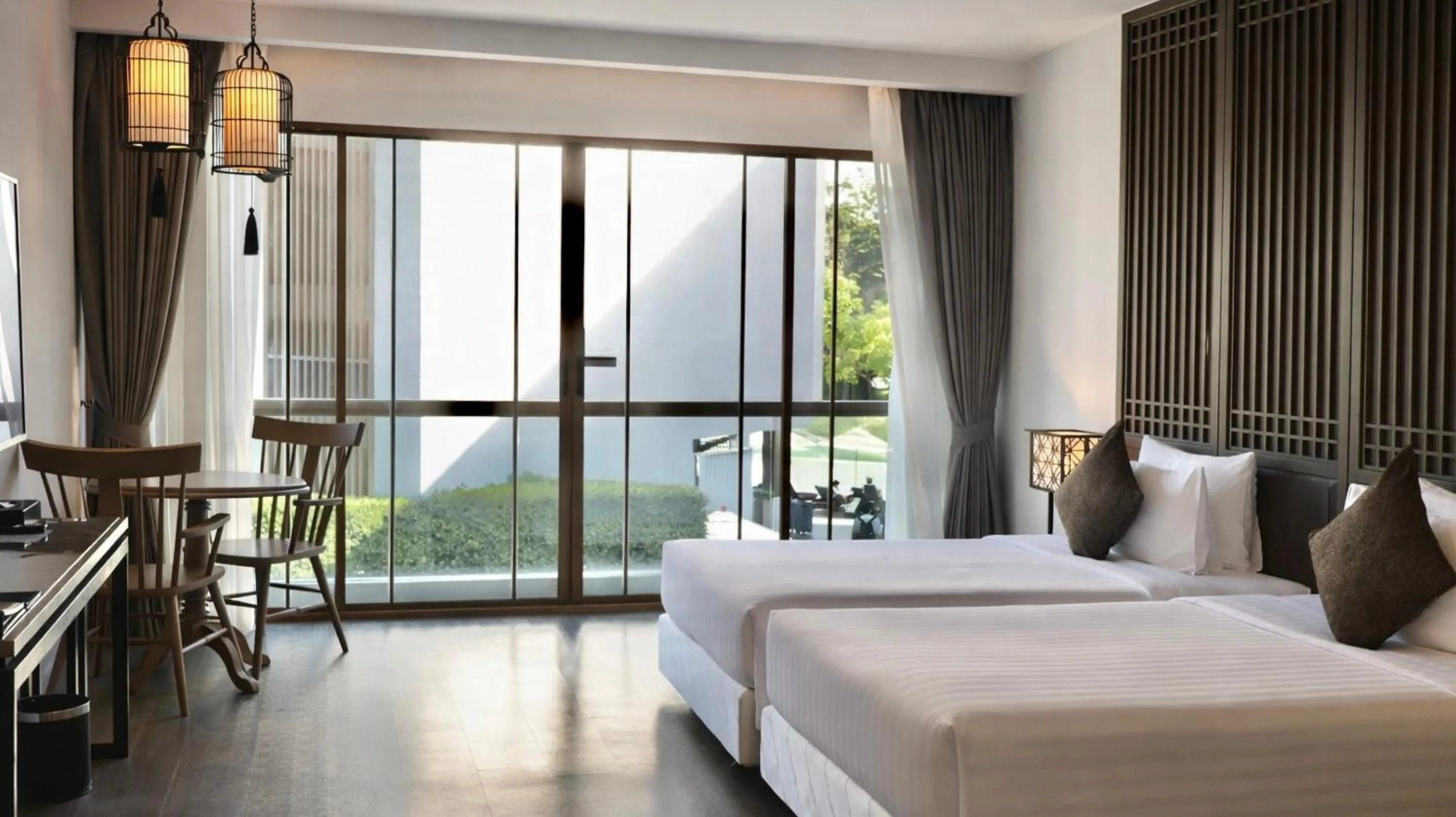 Bed in Bella Nara Phuket Naiyang Beach