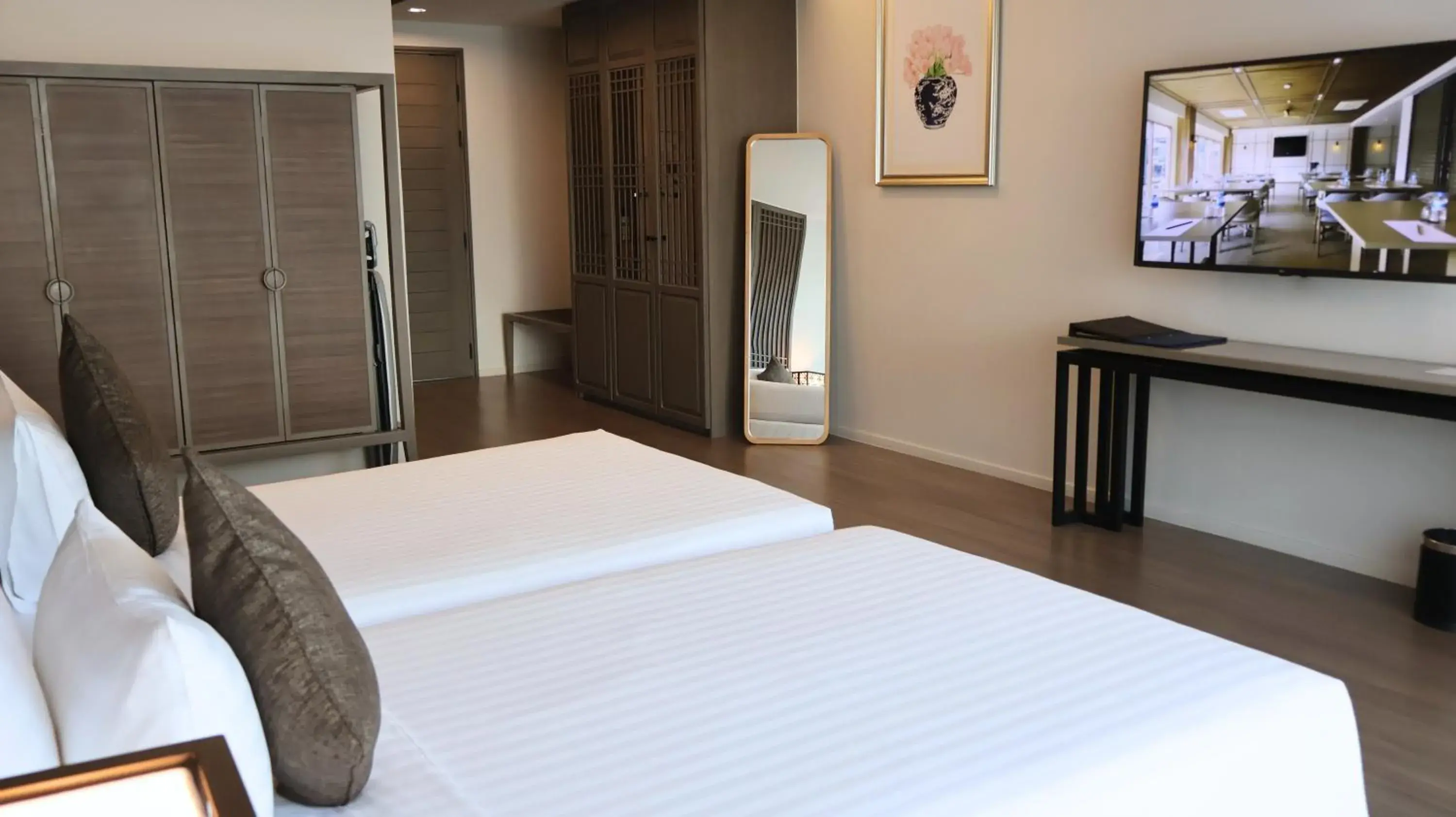 Communal lounge/ TV room, Bed in Bella Nara Phuket Naiyang Beach Communal lounge/ TV room, Bed in Bella Nara Phuket Naiyang Beach