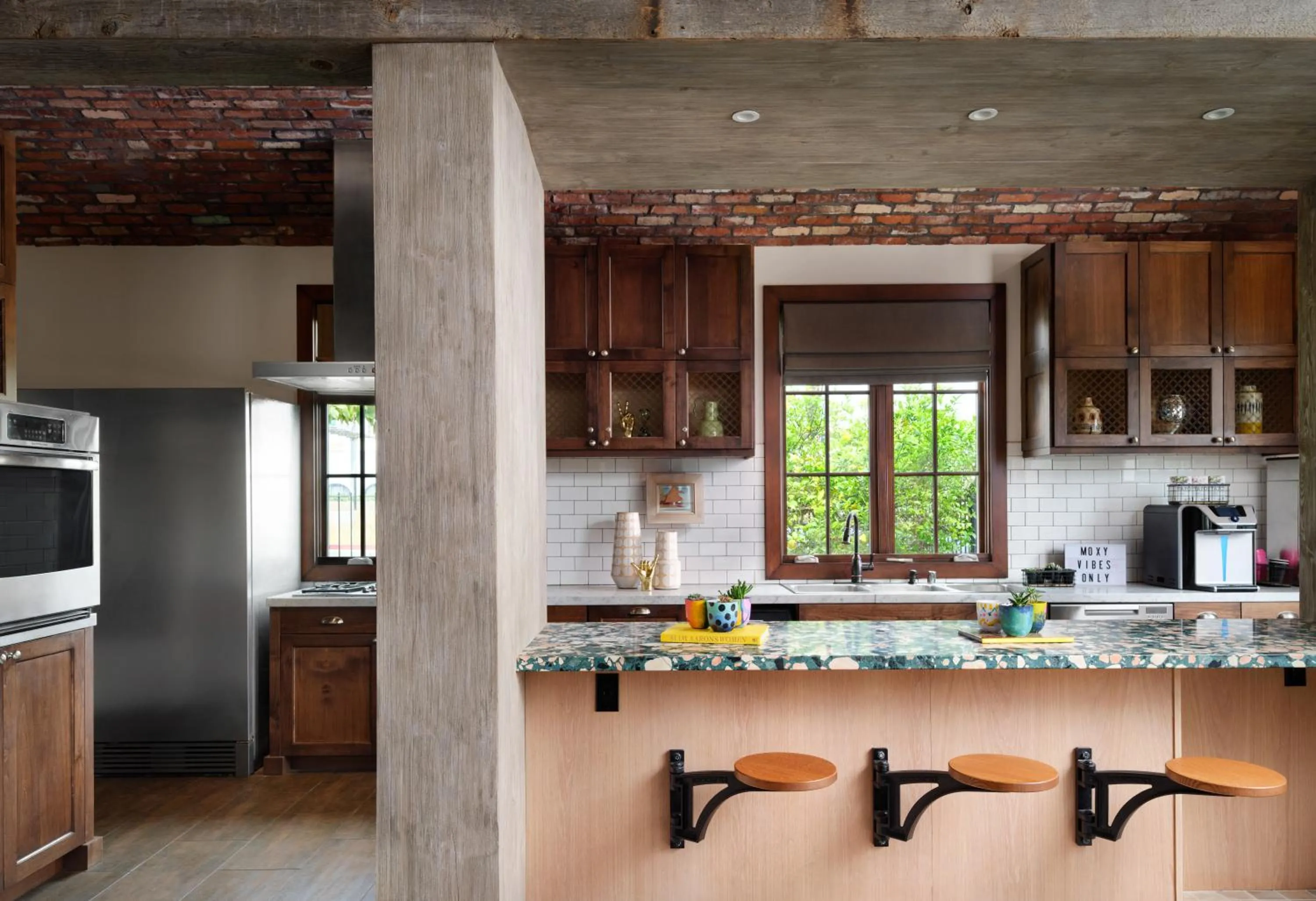 Communal kitchen in The Waterman