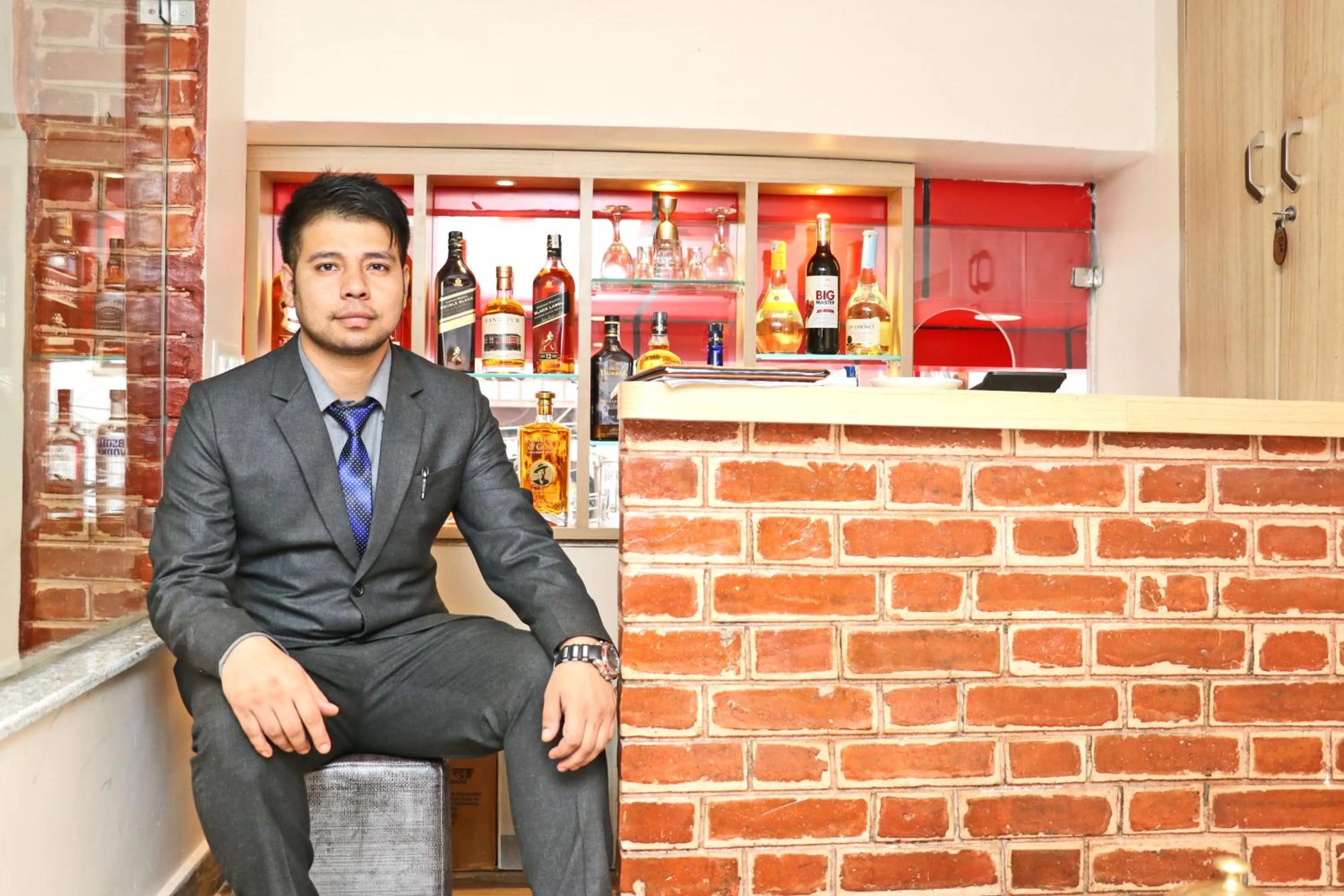 Lounge or bar in Hotel Airport Gurkha