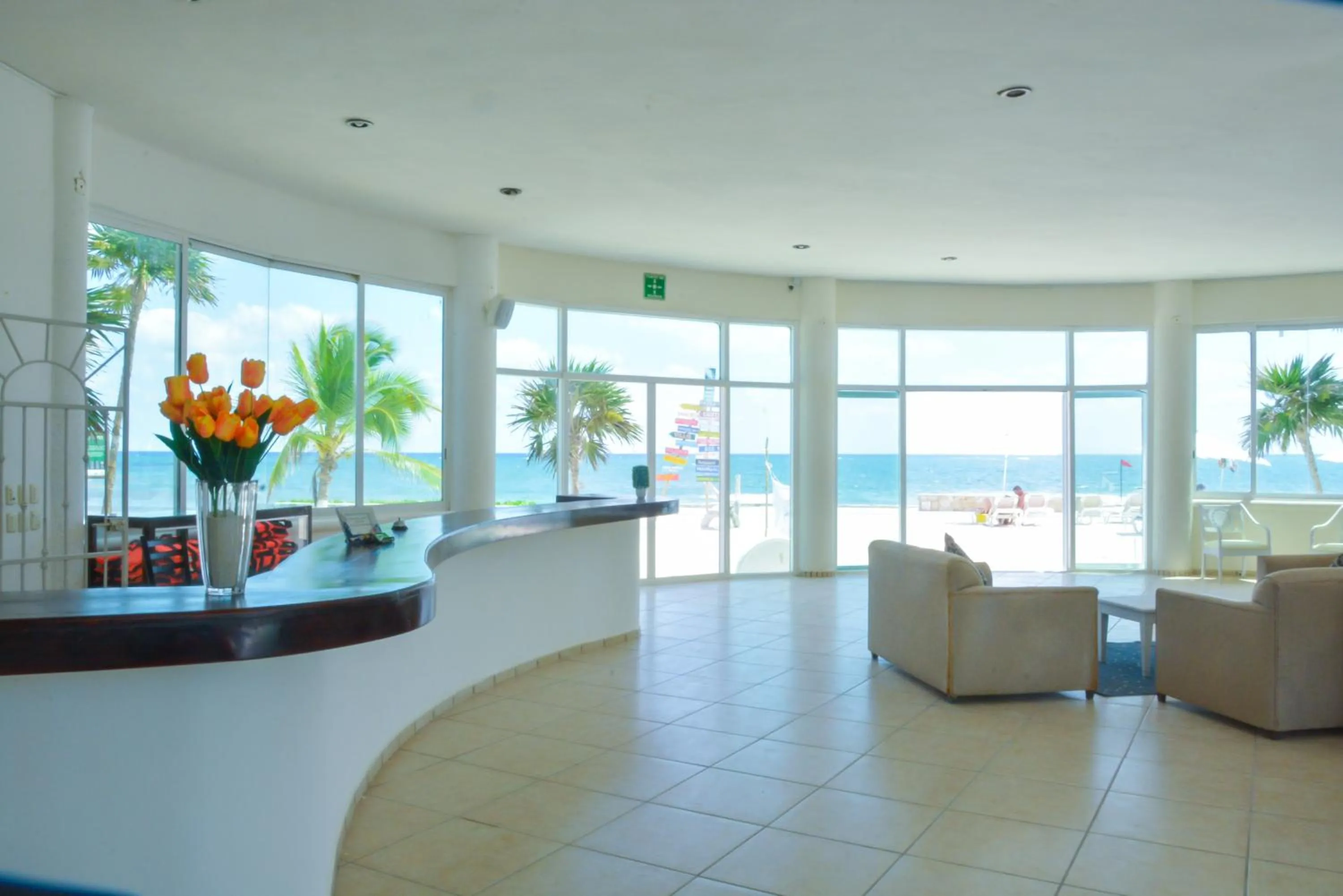 Lobby or reception in Caleta Tankah