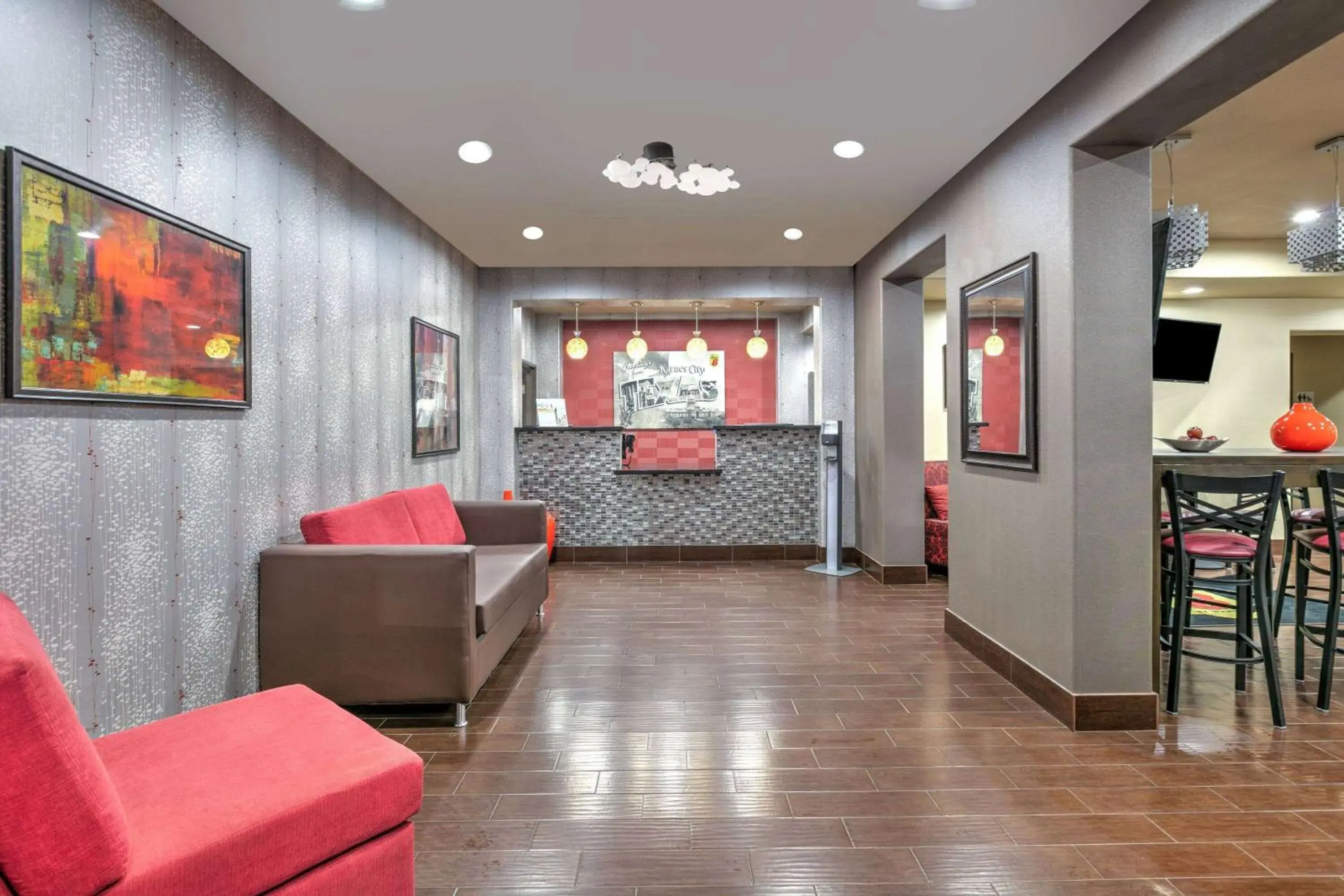Lobby or reception in Super 8 by Wyndham Karnes City Lobby or reception in Super 8 by Wyndham Karnes City