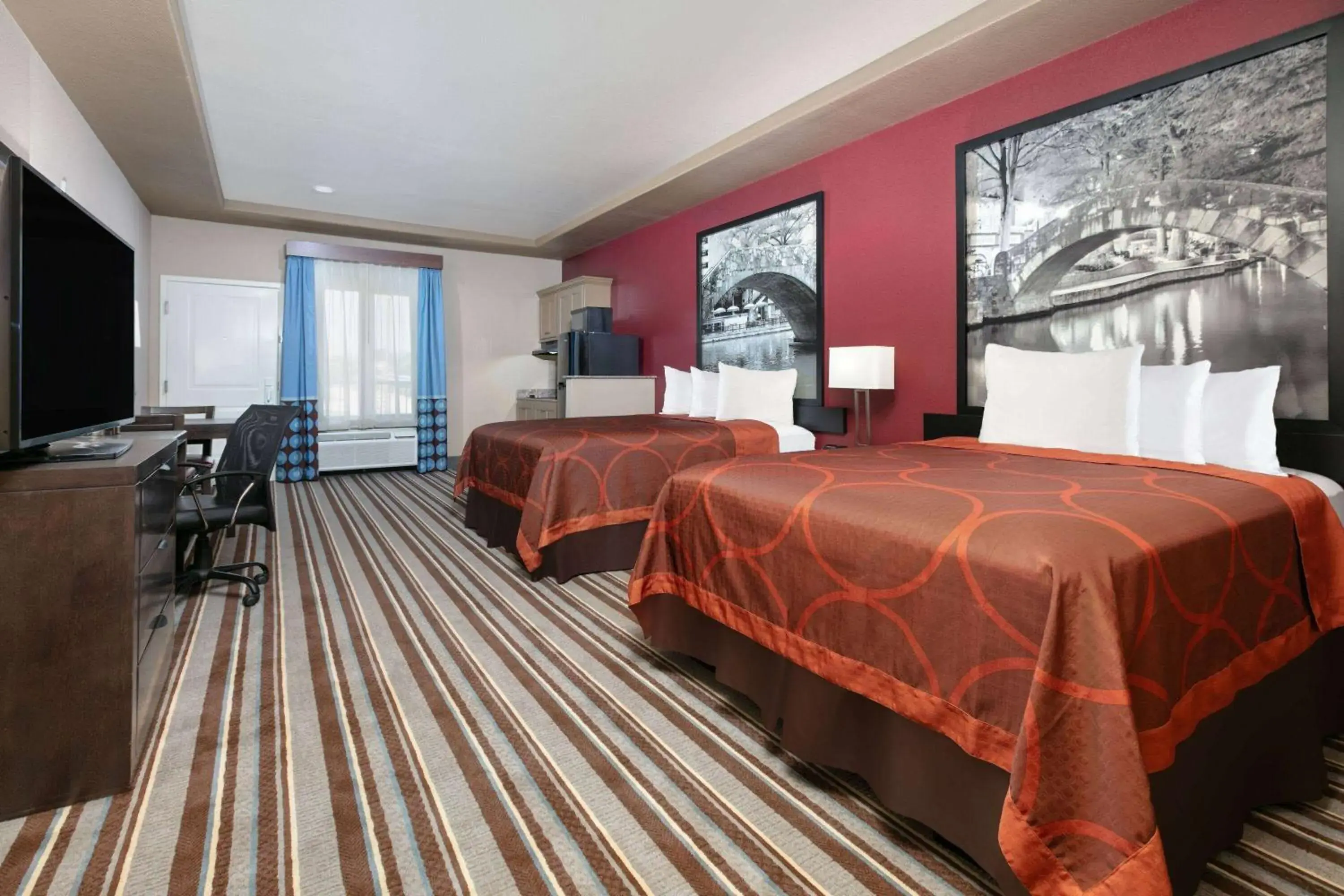 Queen Room with Two Queen Beds, Mobility Access and Roll-In Shower, Non-Smoking in Super 8 by Wyndham Karnes City Queen Room with Two Queen Beds, Mobility Access and Roll-In Shower, Non-Smoking in Super 8 by Wyndham Karnes City