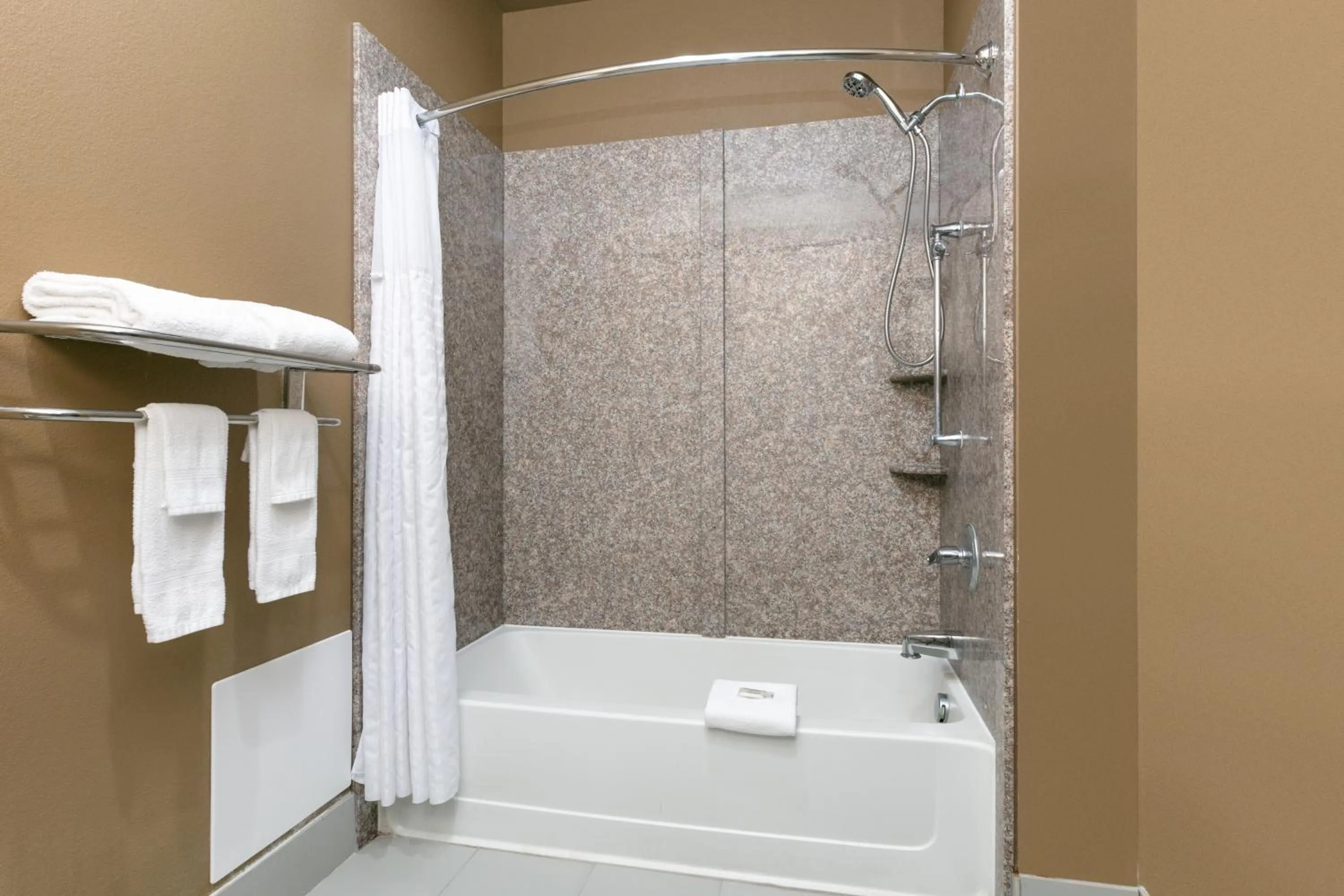 Bathroom in Super 8 by Wyndham Karnes City