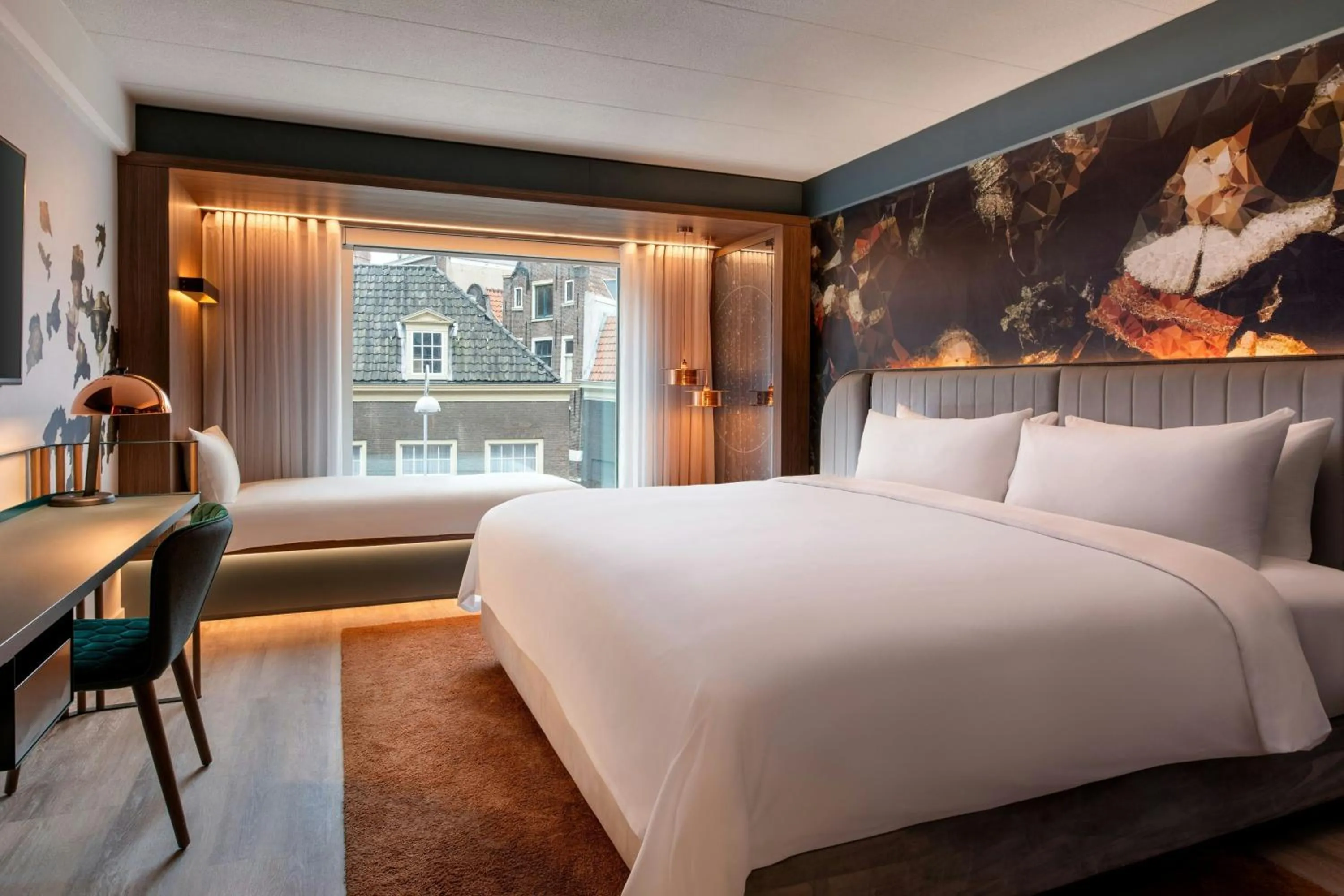 Photo of the whole room, Bed in Renaissance Amsterdam Hotel