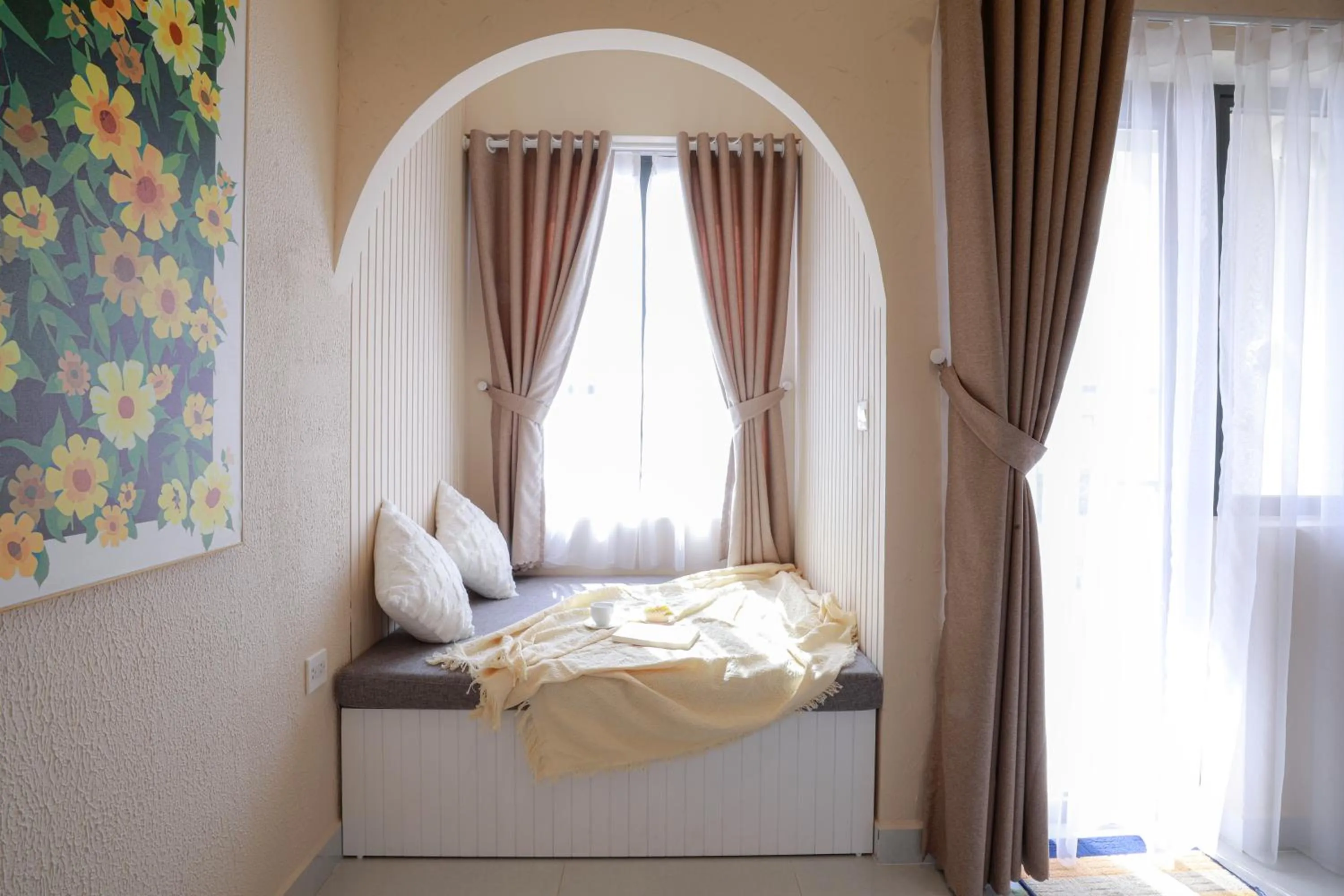 Seating area, Bed in May Soho Saigon Serviced Apartment