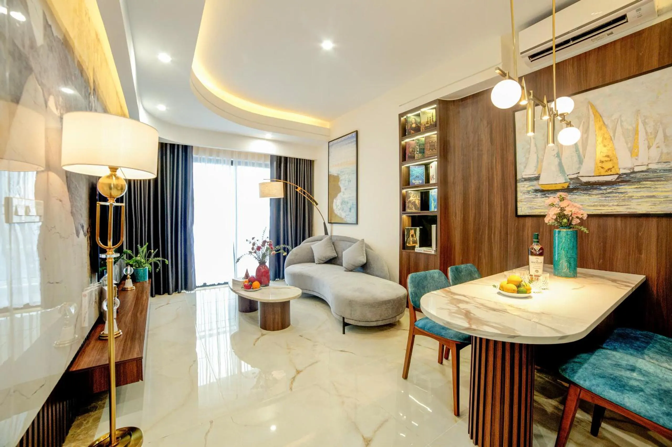 Living room in May Soho Saigon Serviced Apartment