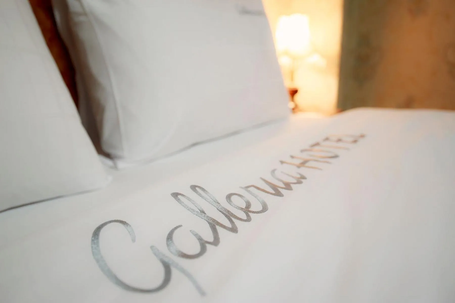 Property logo or sign, Bed in Galleria Hotel