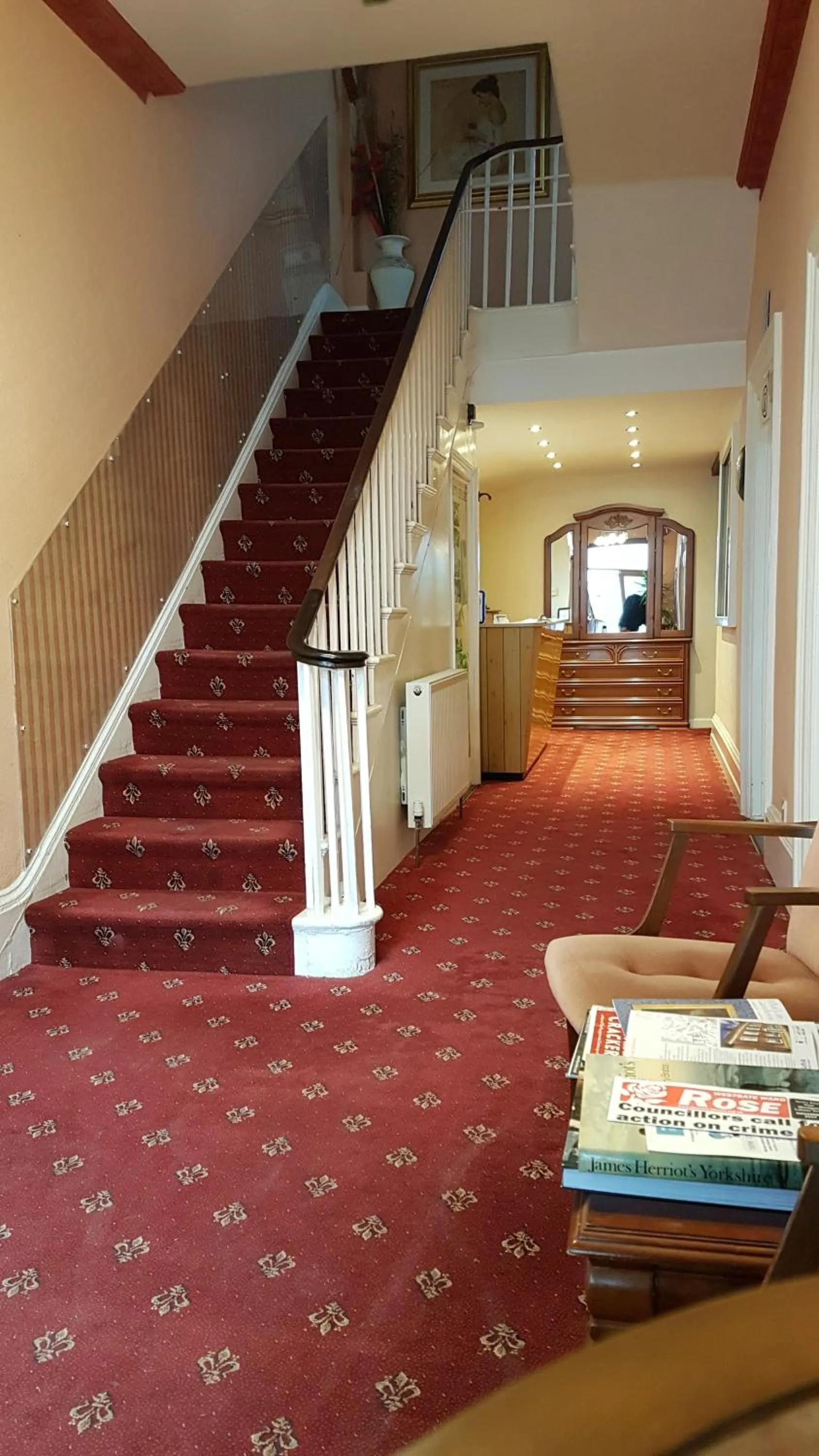 Lobby or reception in The Carlton Hotel