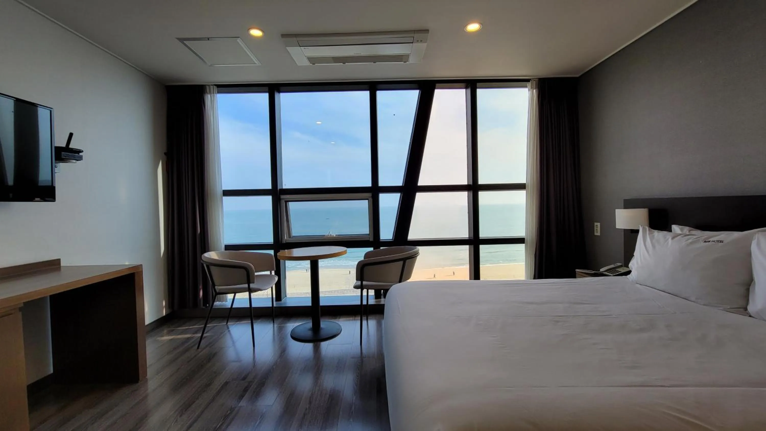 Bed in MS Hotel Haeundae
