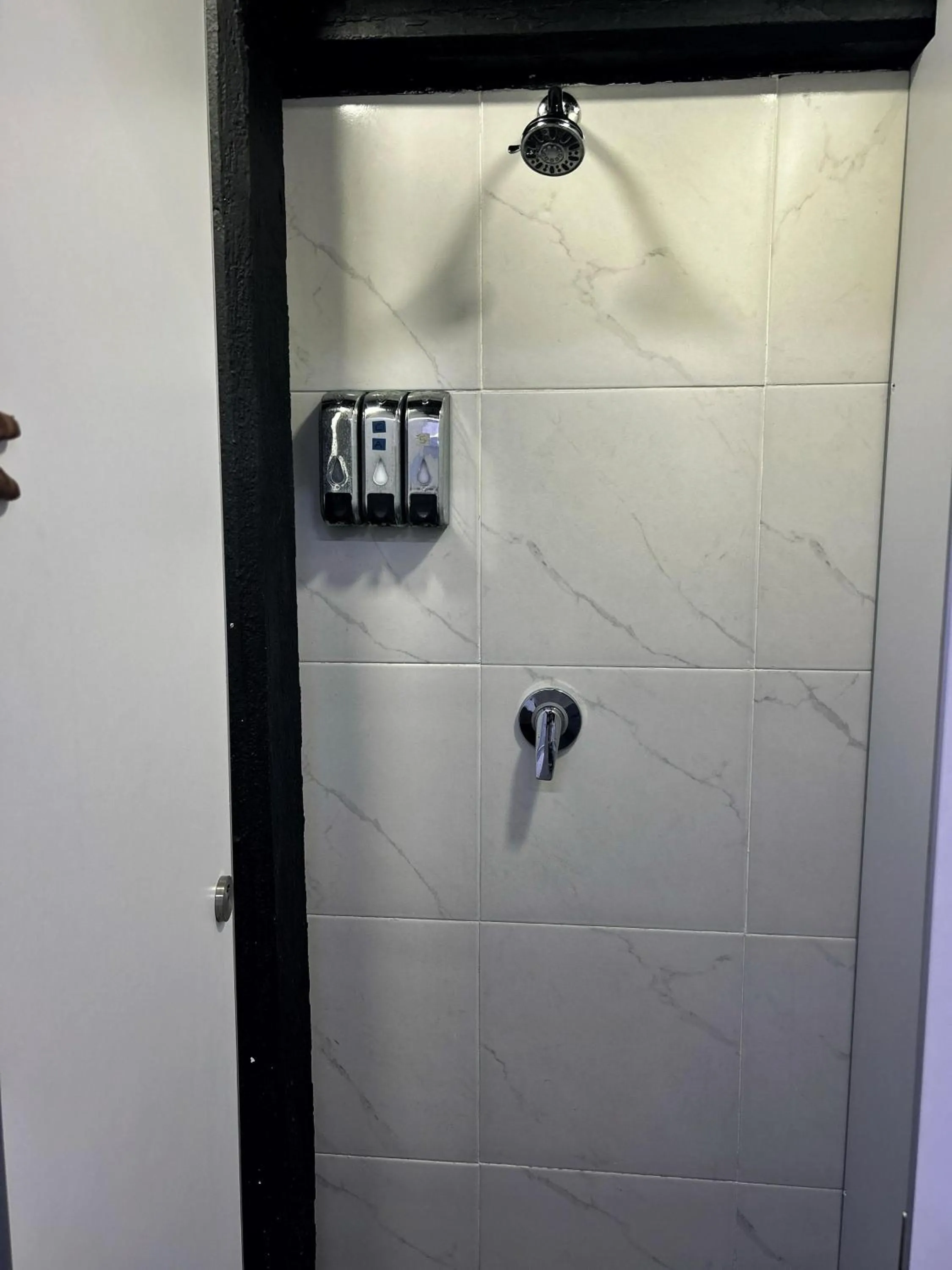 Bathroom in Green Caps