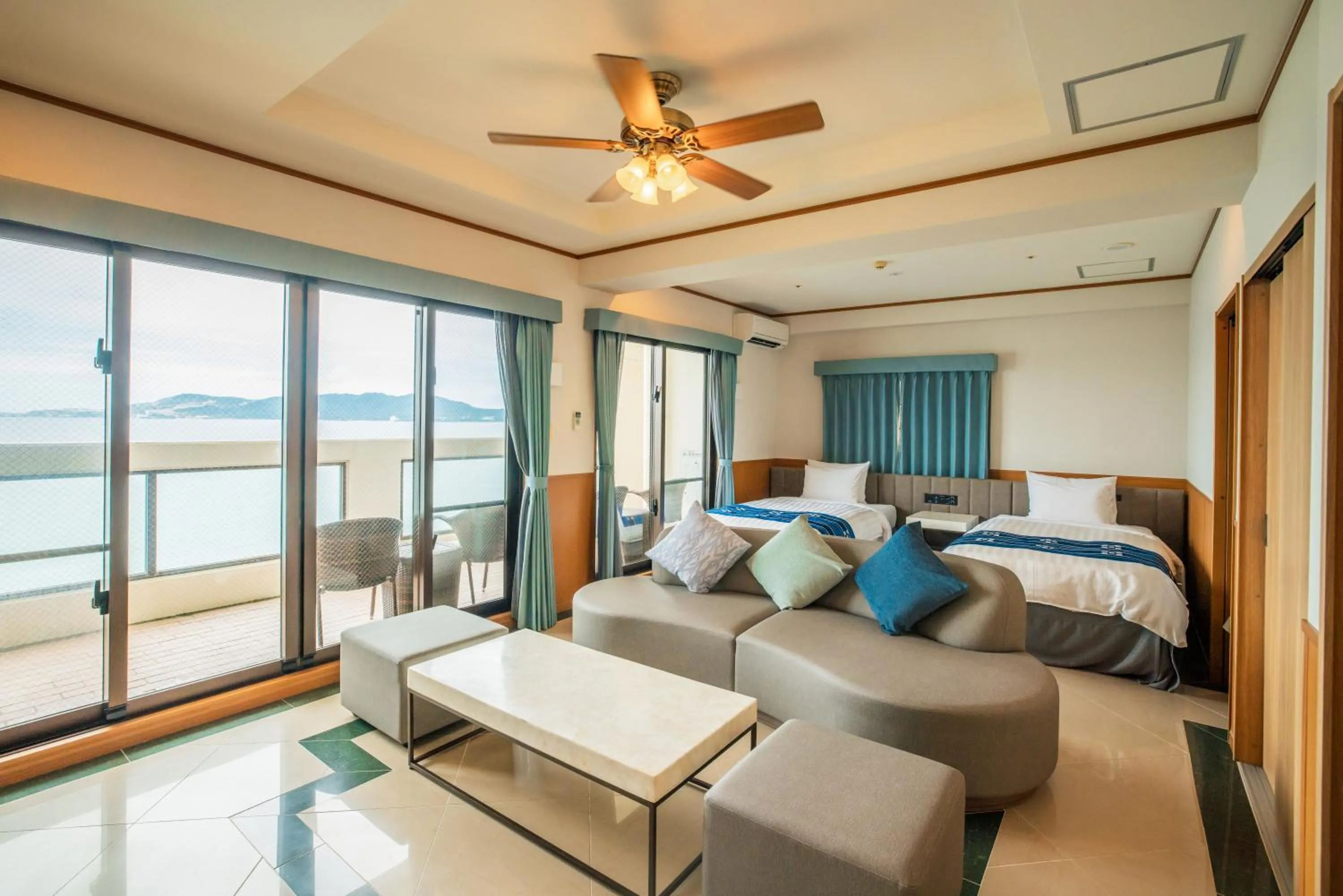 Living room, Bed in Best Western Okinawa Kouki Beach