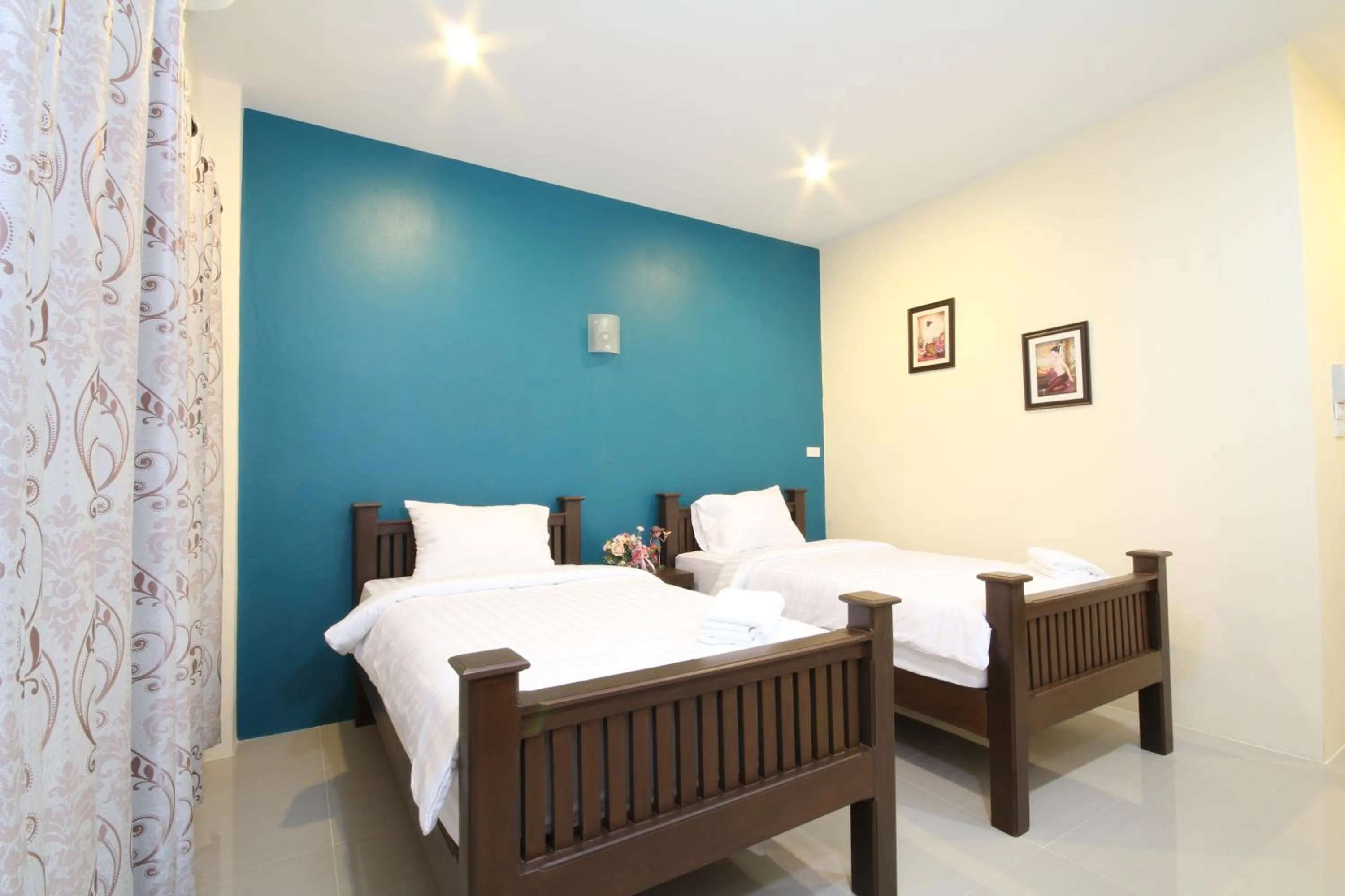 Bed in Blue House Sukhothai