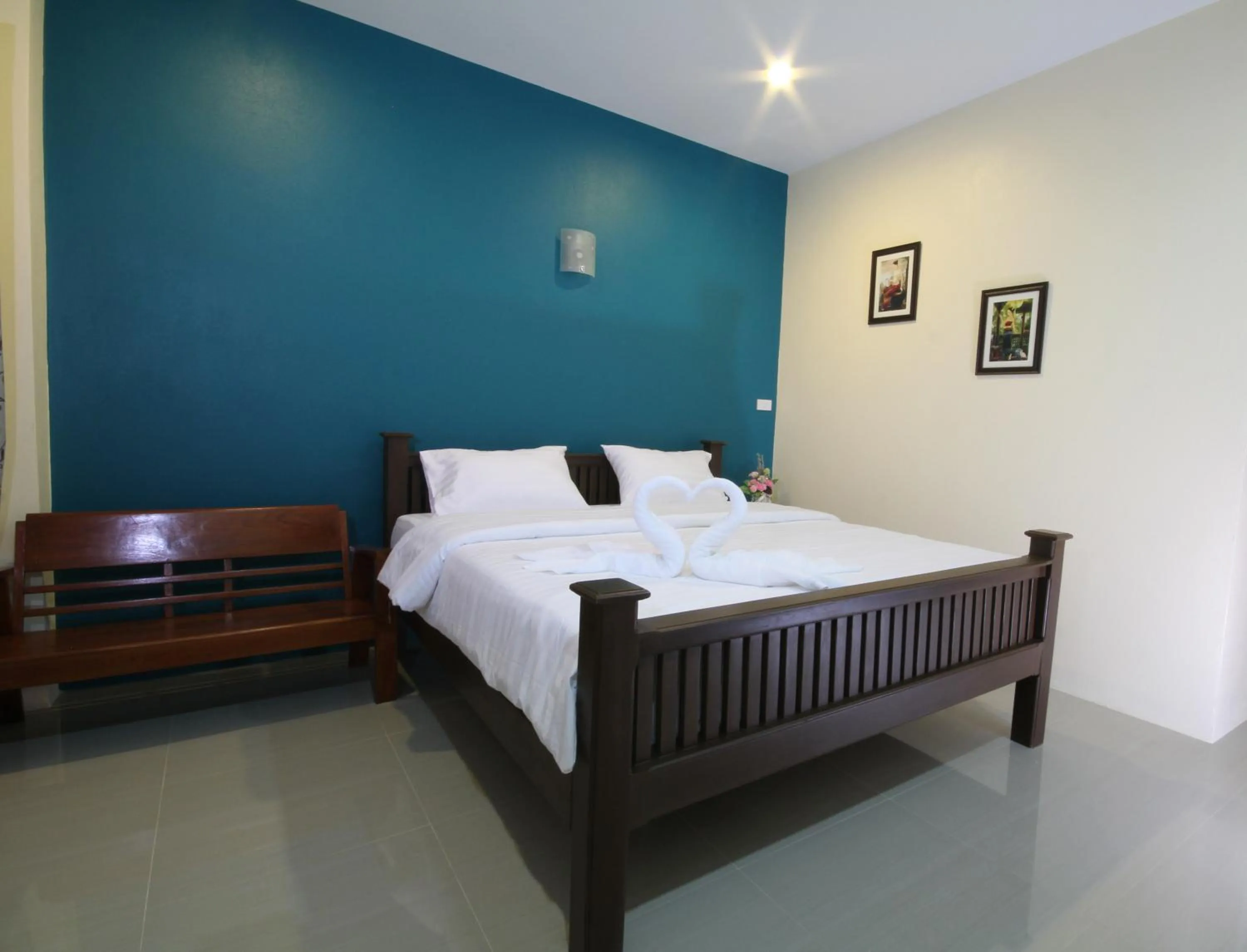 Bed in Blue House Sukhothai