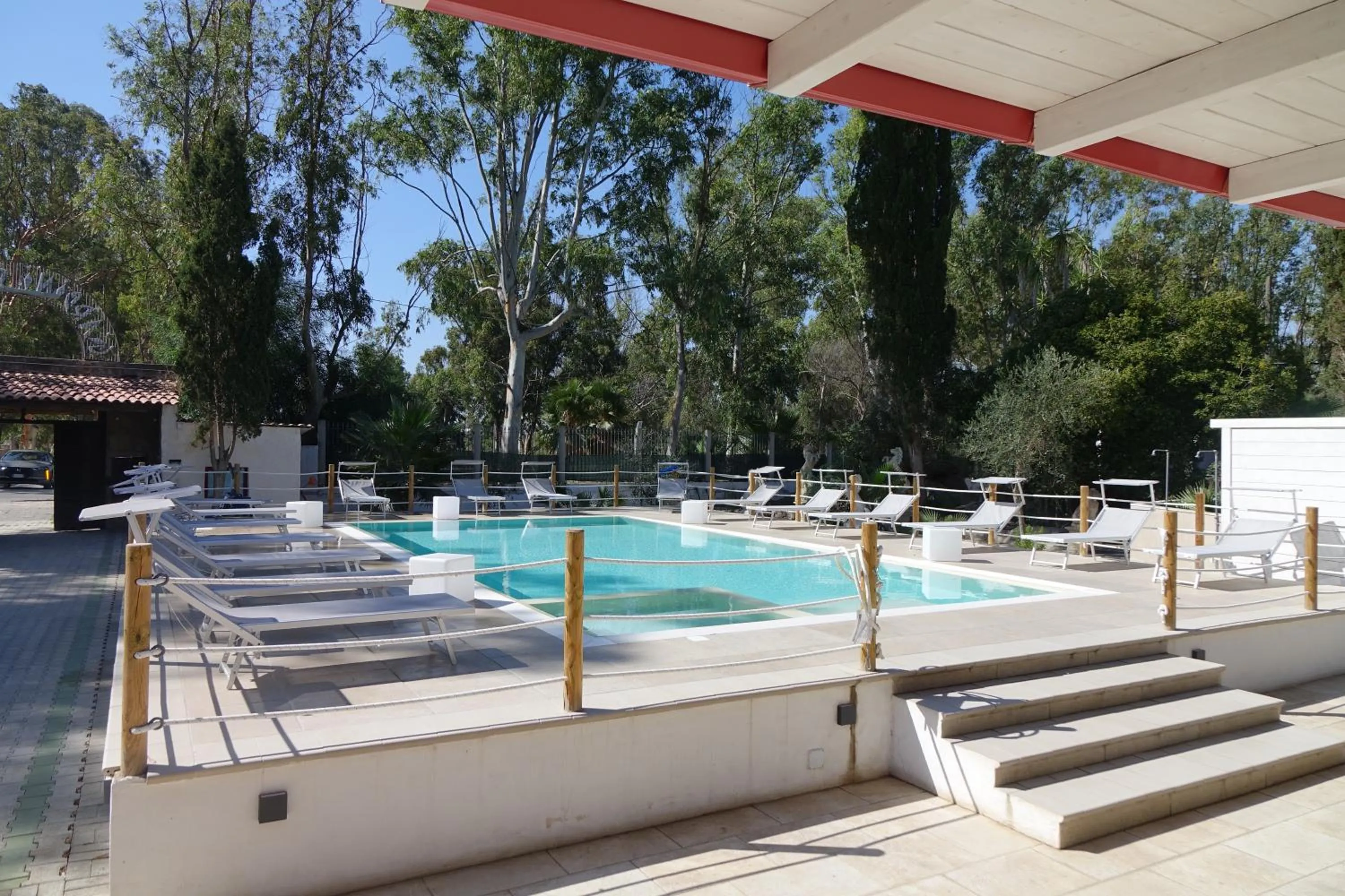 Pool view in Giardini Sausari Residence