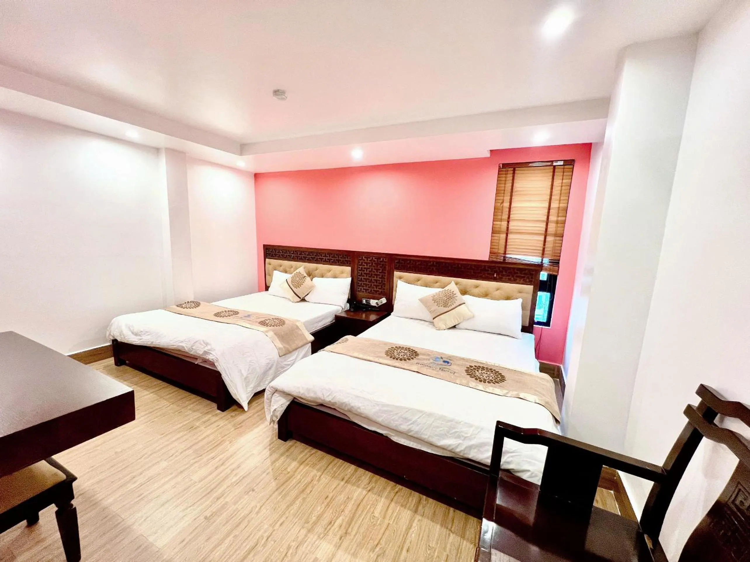 Bed in Romance hotel