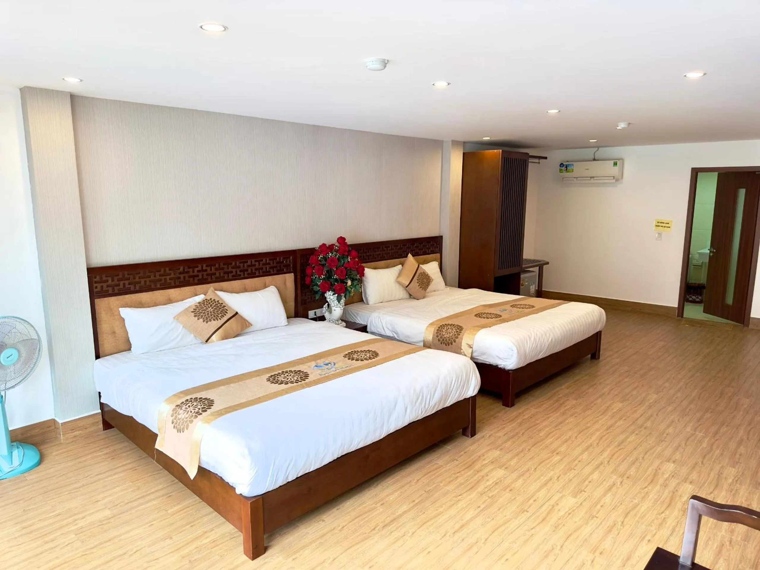 Bed in Romance hotel