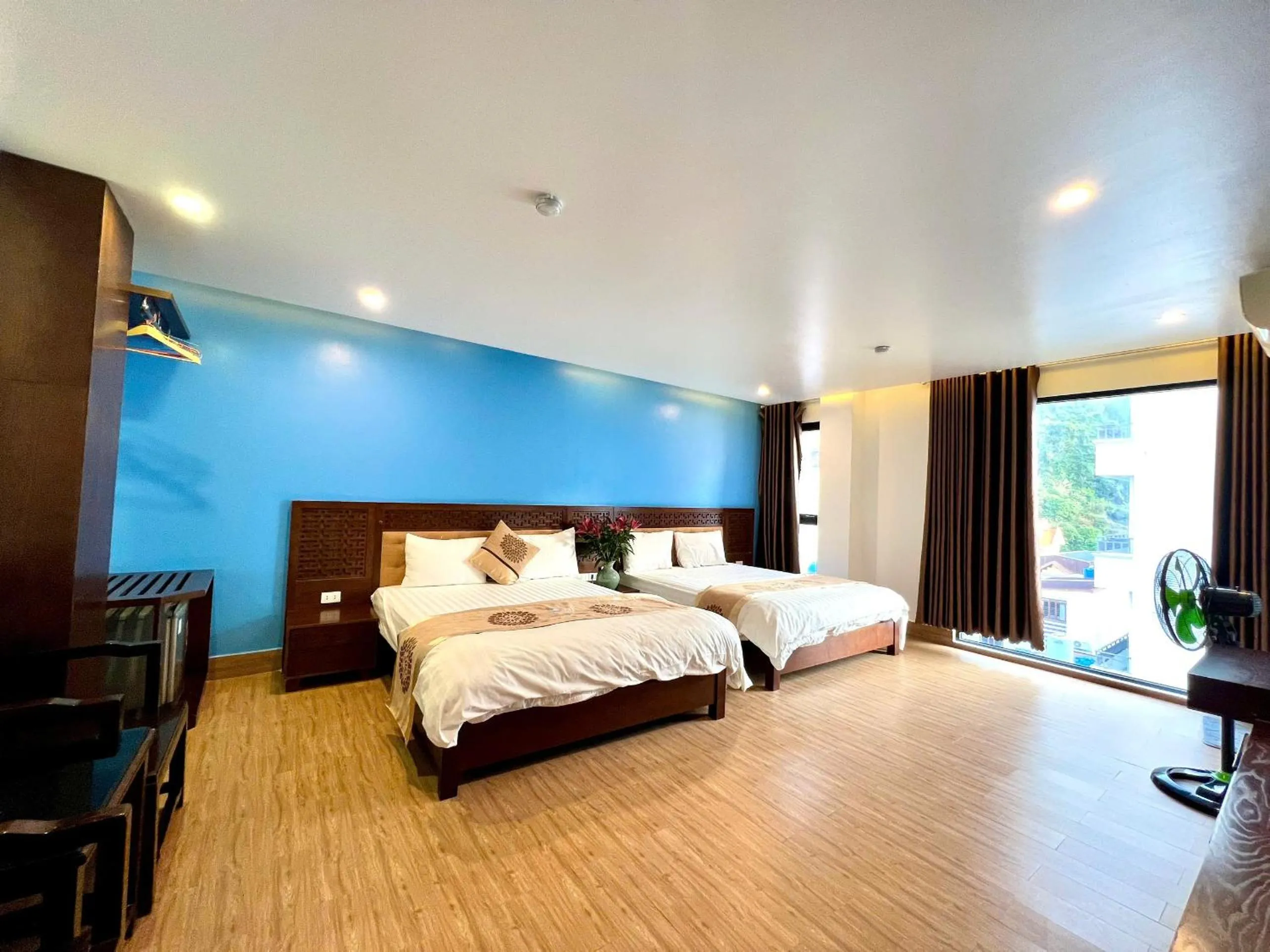 Bed in Romance hotel