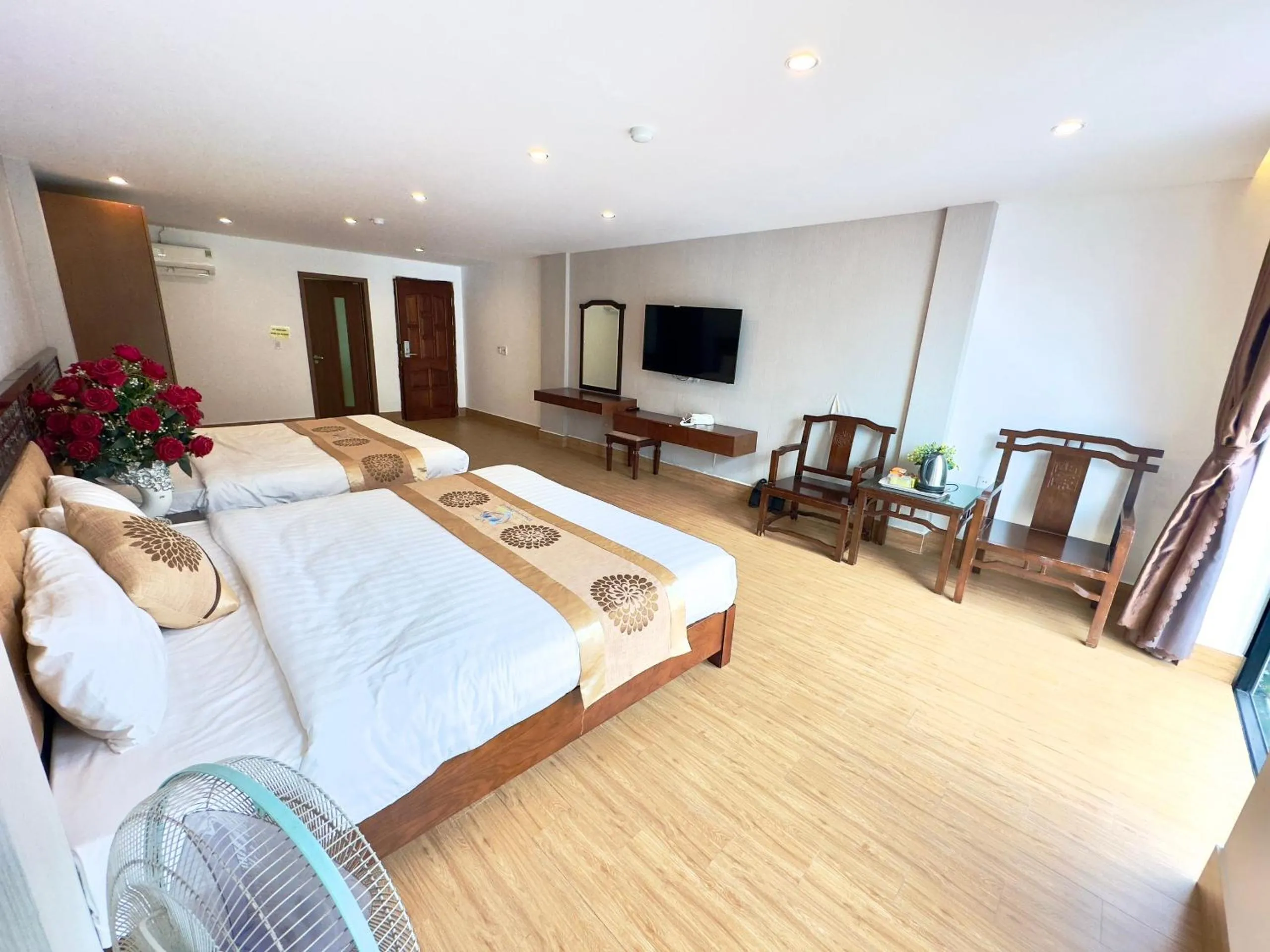 Bed in Romance hotel