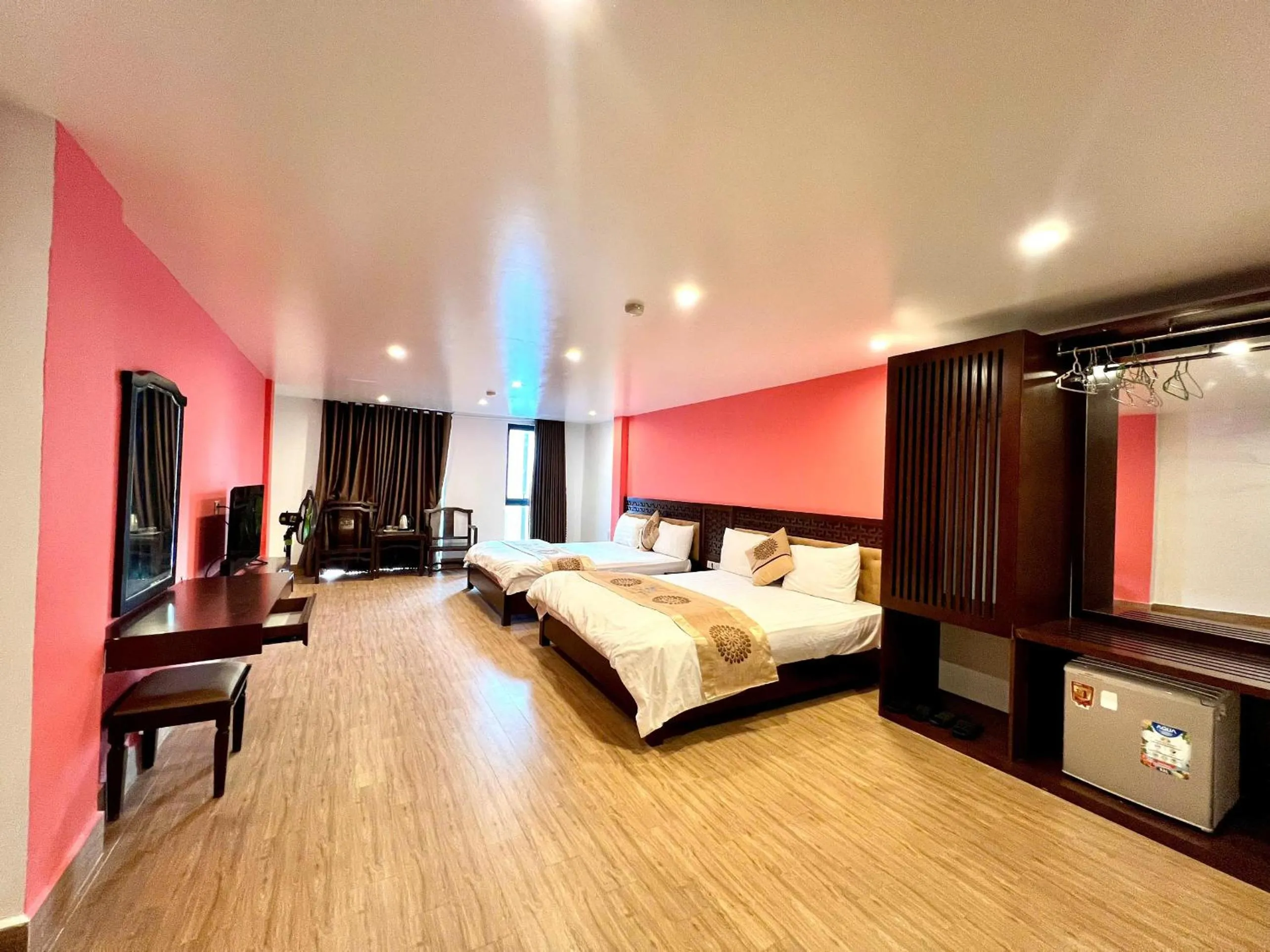 Bed in Romance hotel