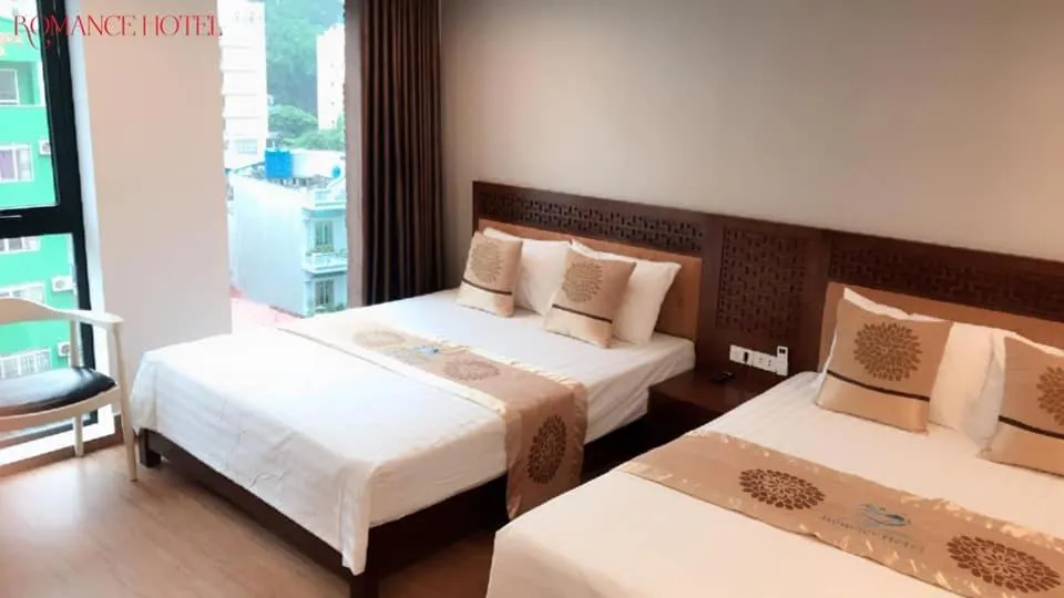 Bed in Romance hotel