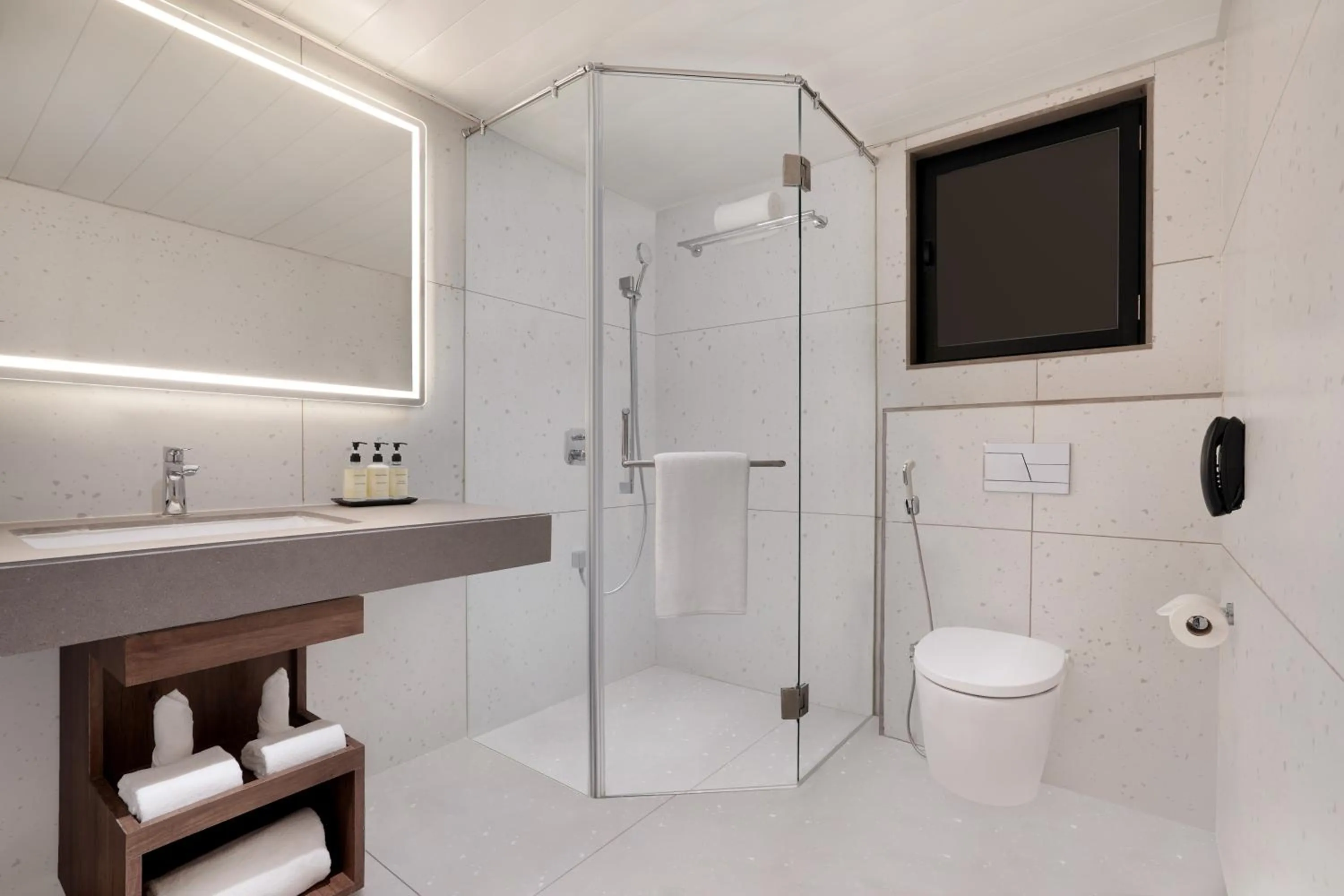 Shower in Lemon Tree Hotel, Rajkot